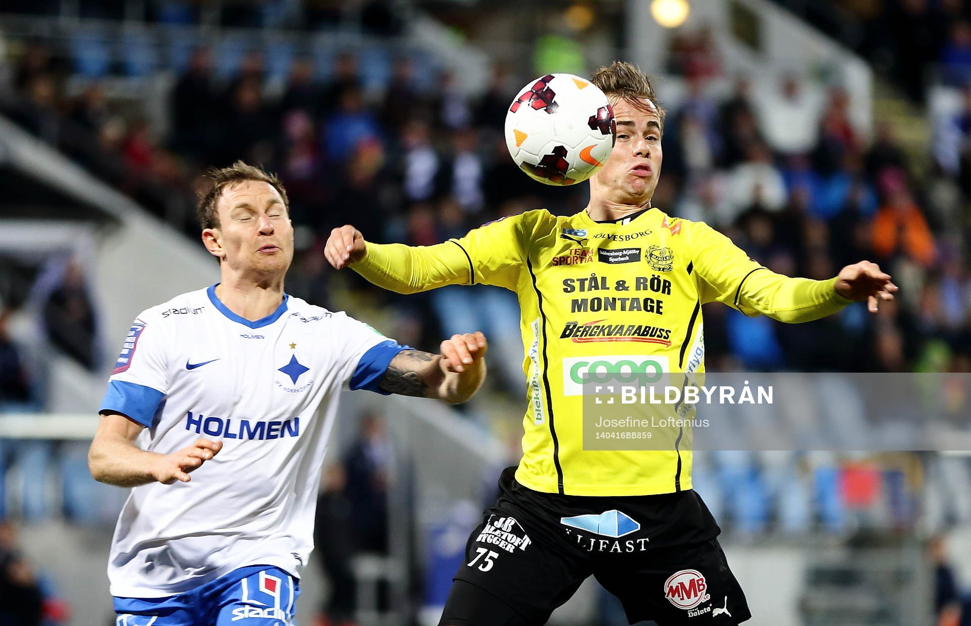 Norrköpings Marcus Falk Olander mot Mjällbys Andreas