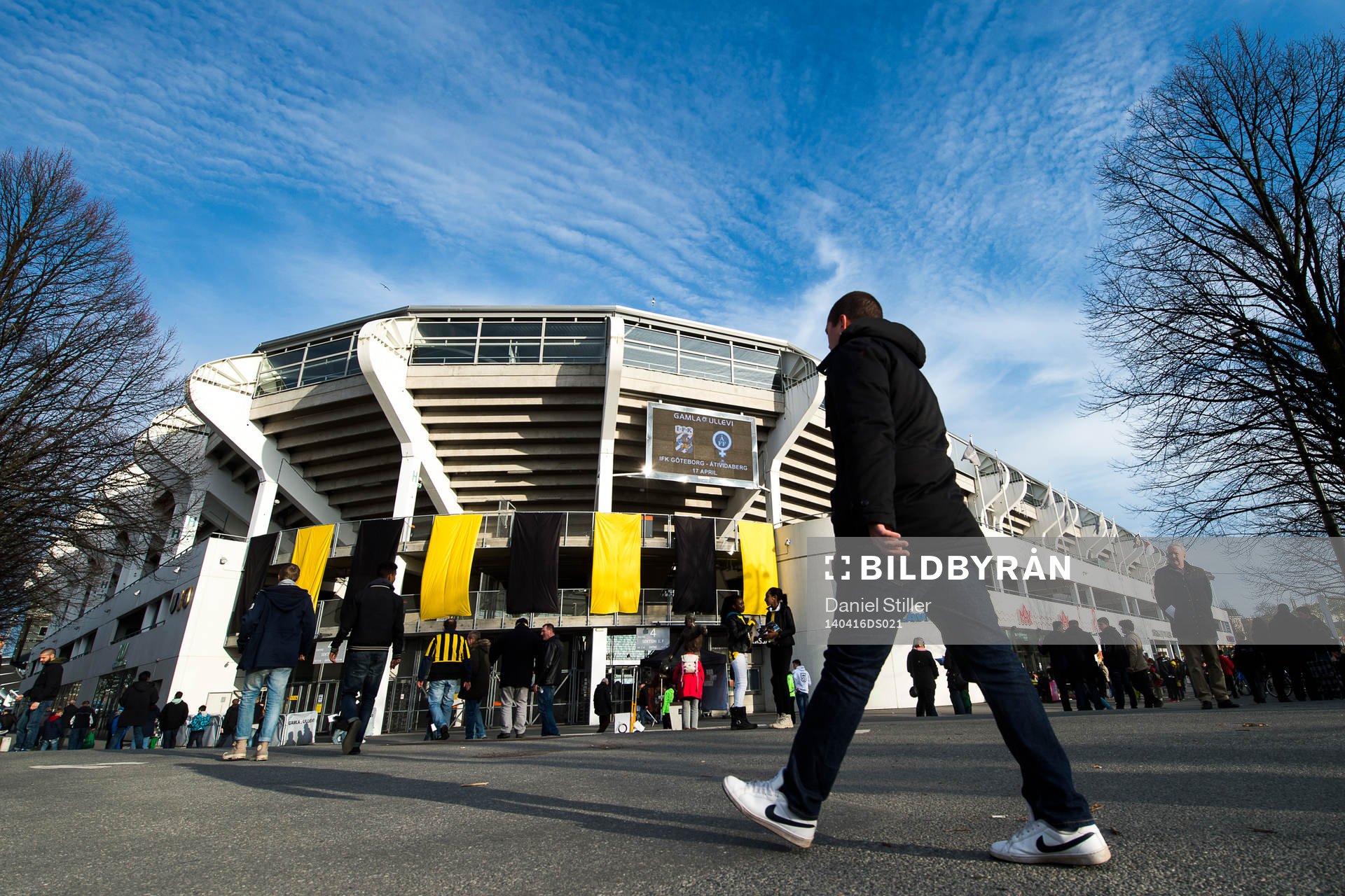 Häckens hemmaarena 2014, Gamla Ullevi, är klädd i gult
