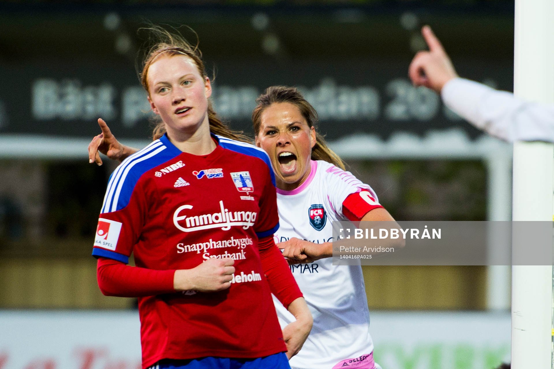 Rosengårds Sara Björk Gunnarsdottir jublar Vittsjös