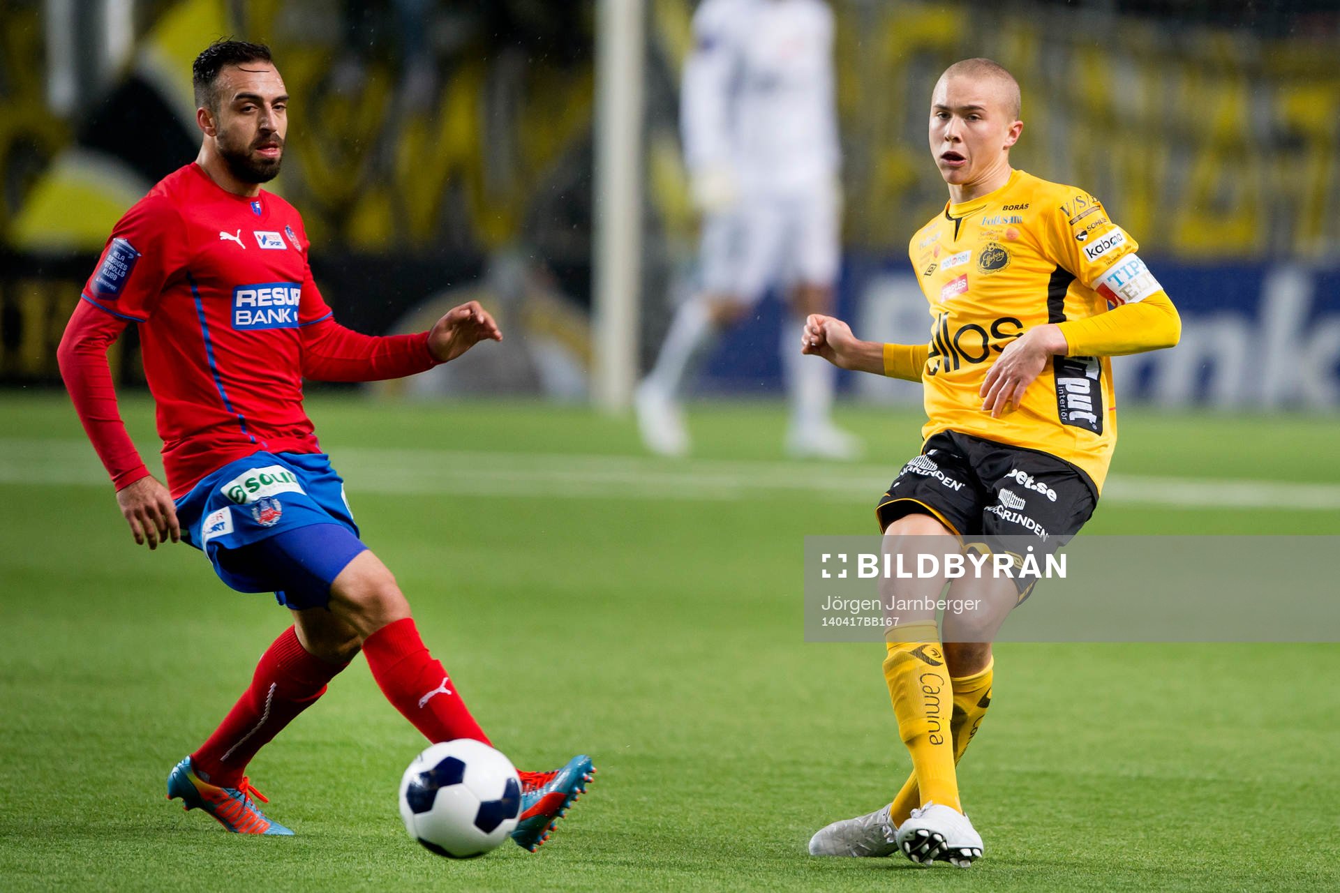 Elfsborgs Sebastian Holmén och Helsingborgs Abdul Khalili