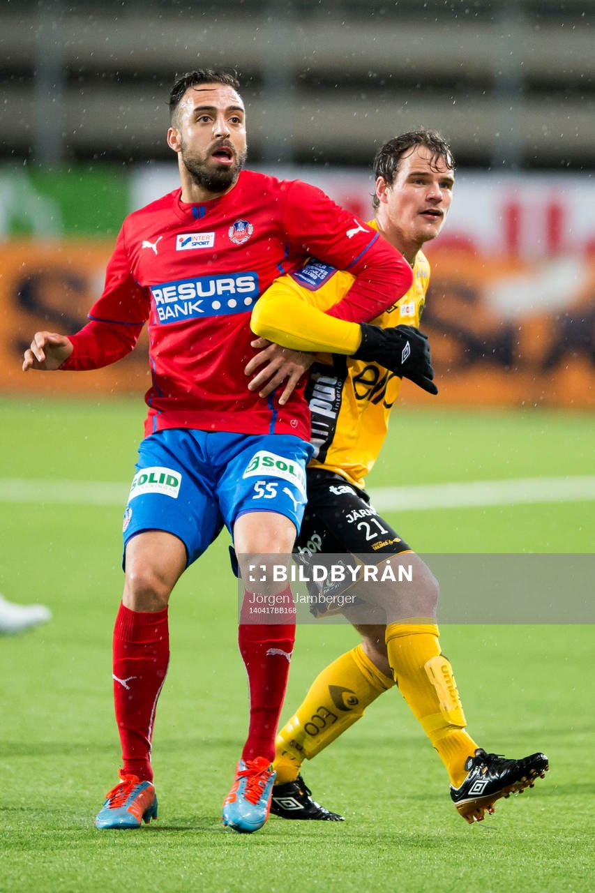 Helsingborgs Abdul Khalili och Elfsborgs Henning Hauger