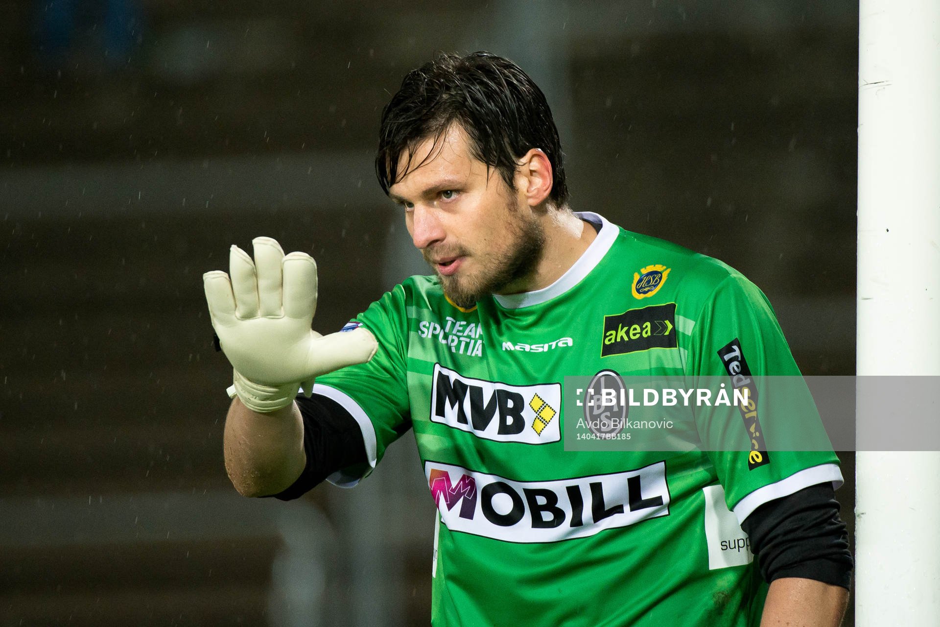 Landskronas målvakt Niklas Uddenäs