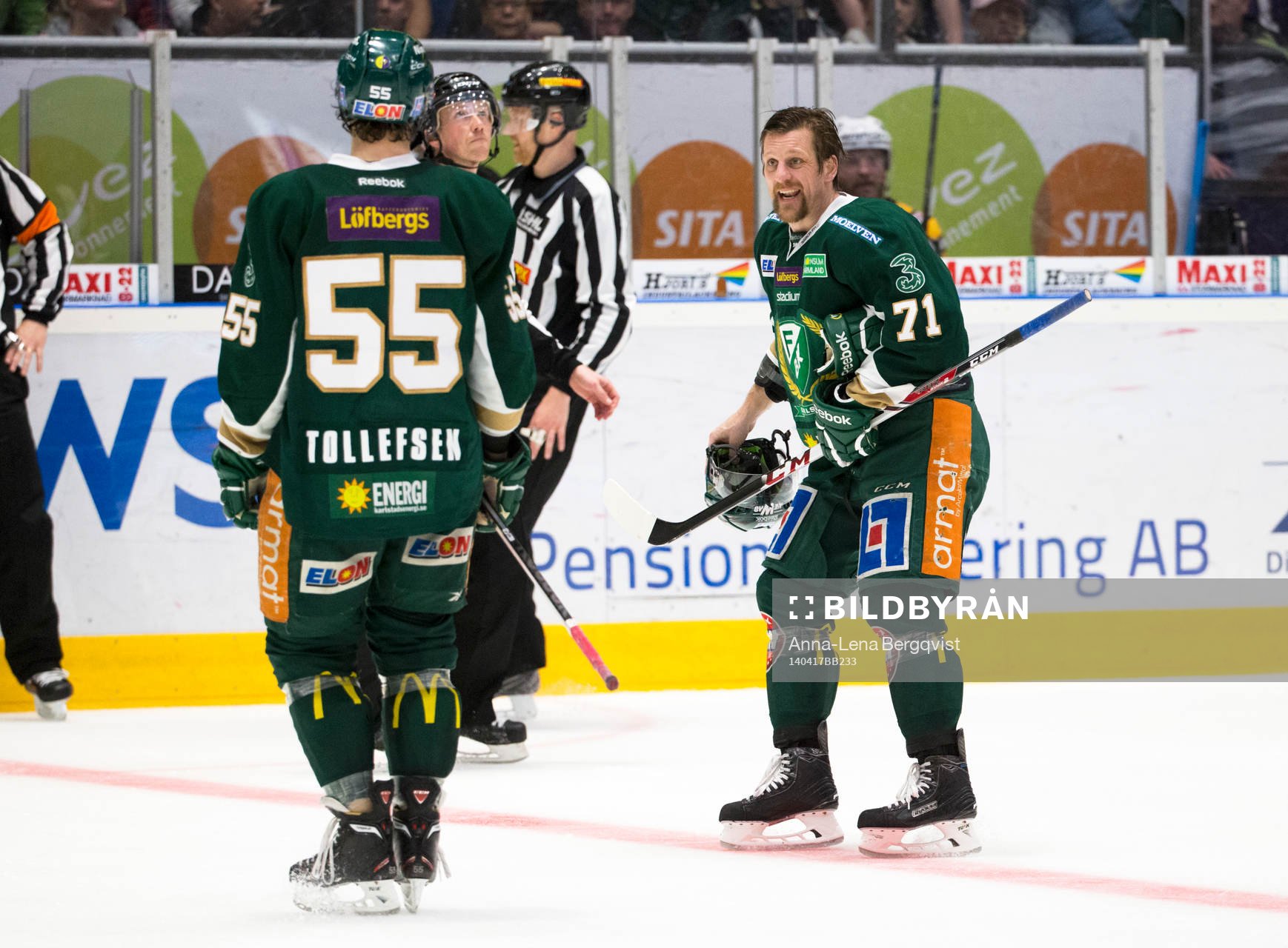 Färjestads Christian Berglund är upprörd