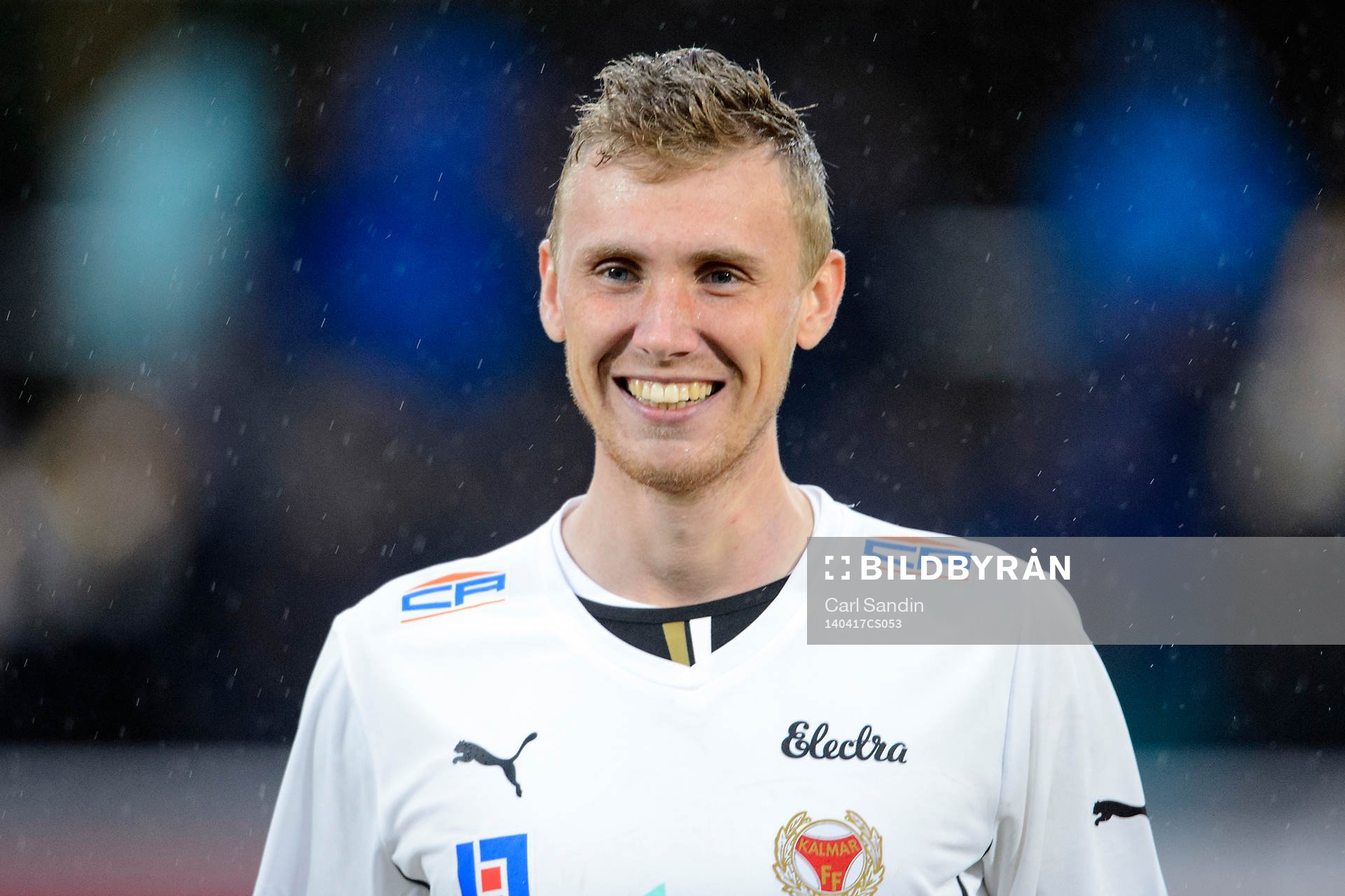 Kalmars målvakt Lars Cramer innan fotbollsmatchen i