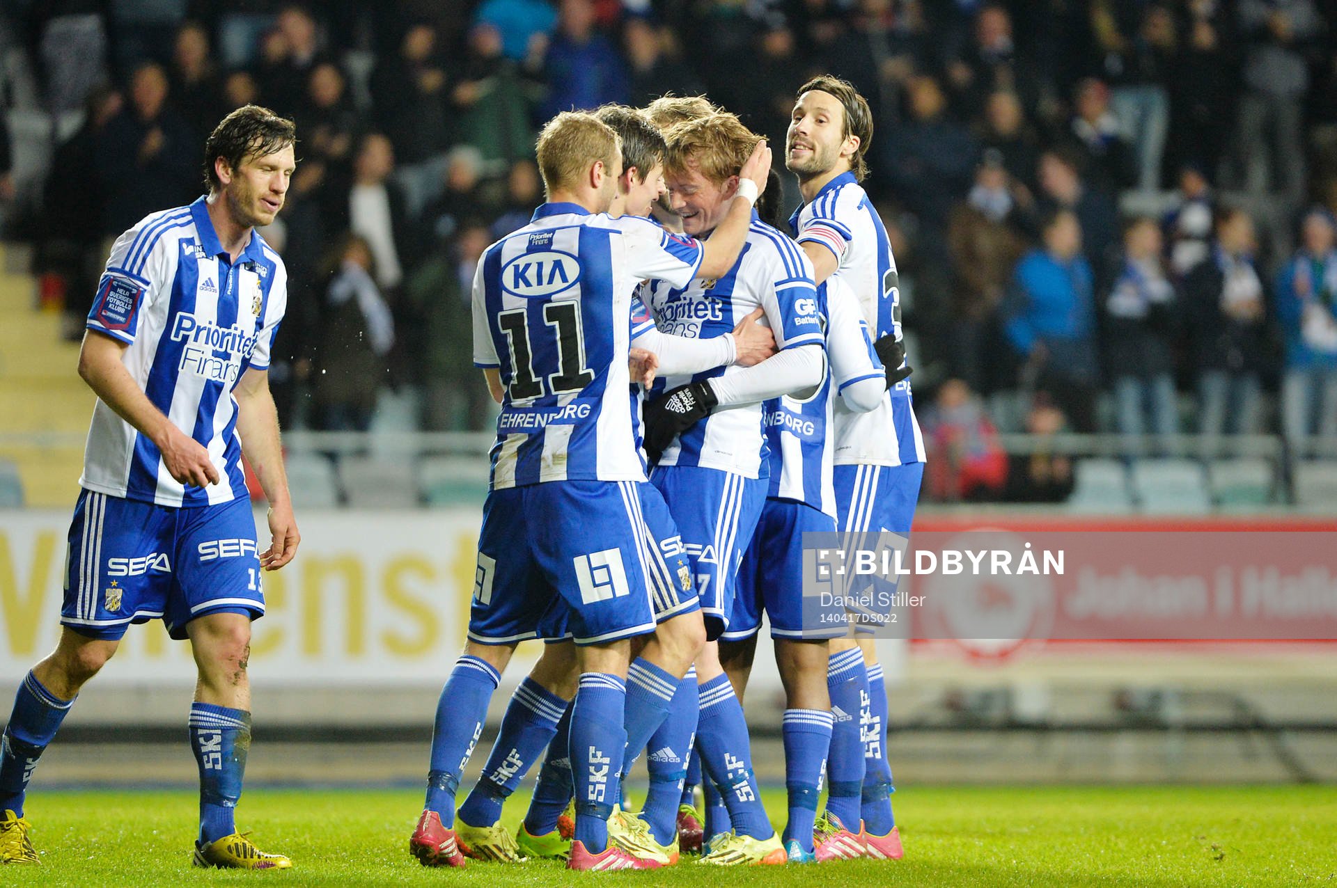 IFK Göteborgs spelare jublar