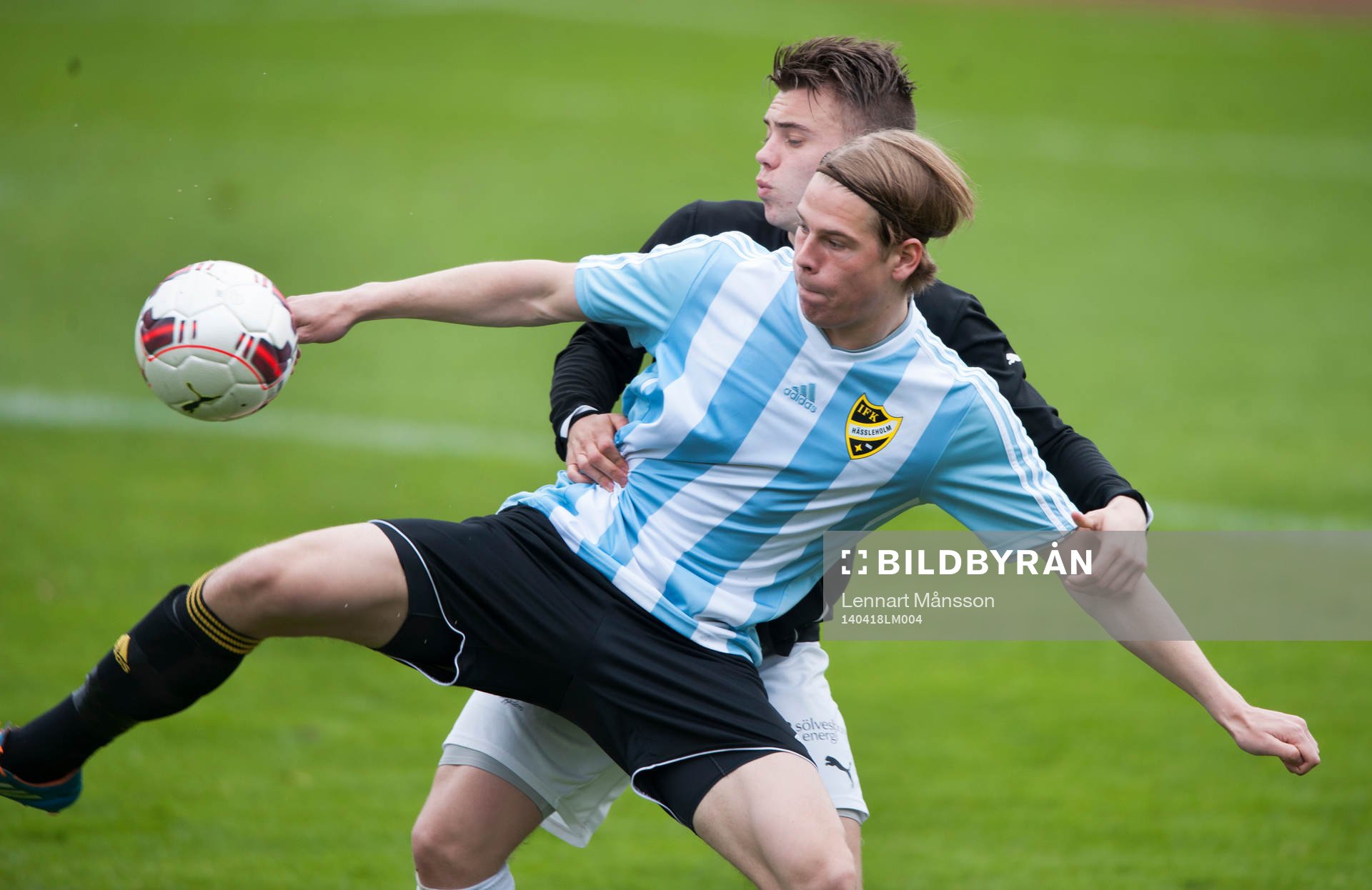 IFK Hässleholms Filip Ranmo  i matchen i div. 111 mellan