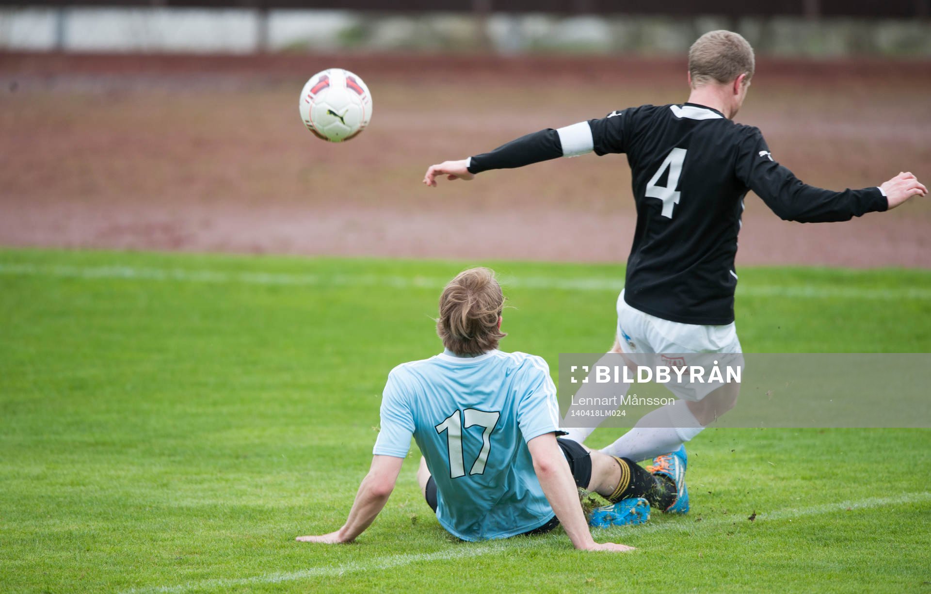 Brytning bakifrån i matchen i div. 111 mellan Sölvesborg