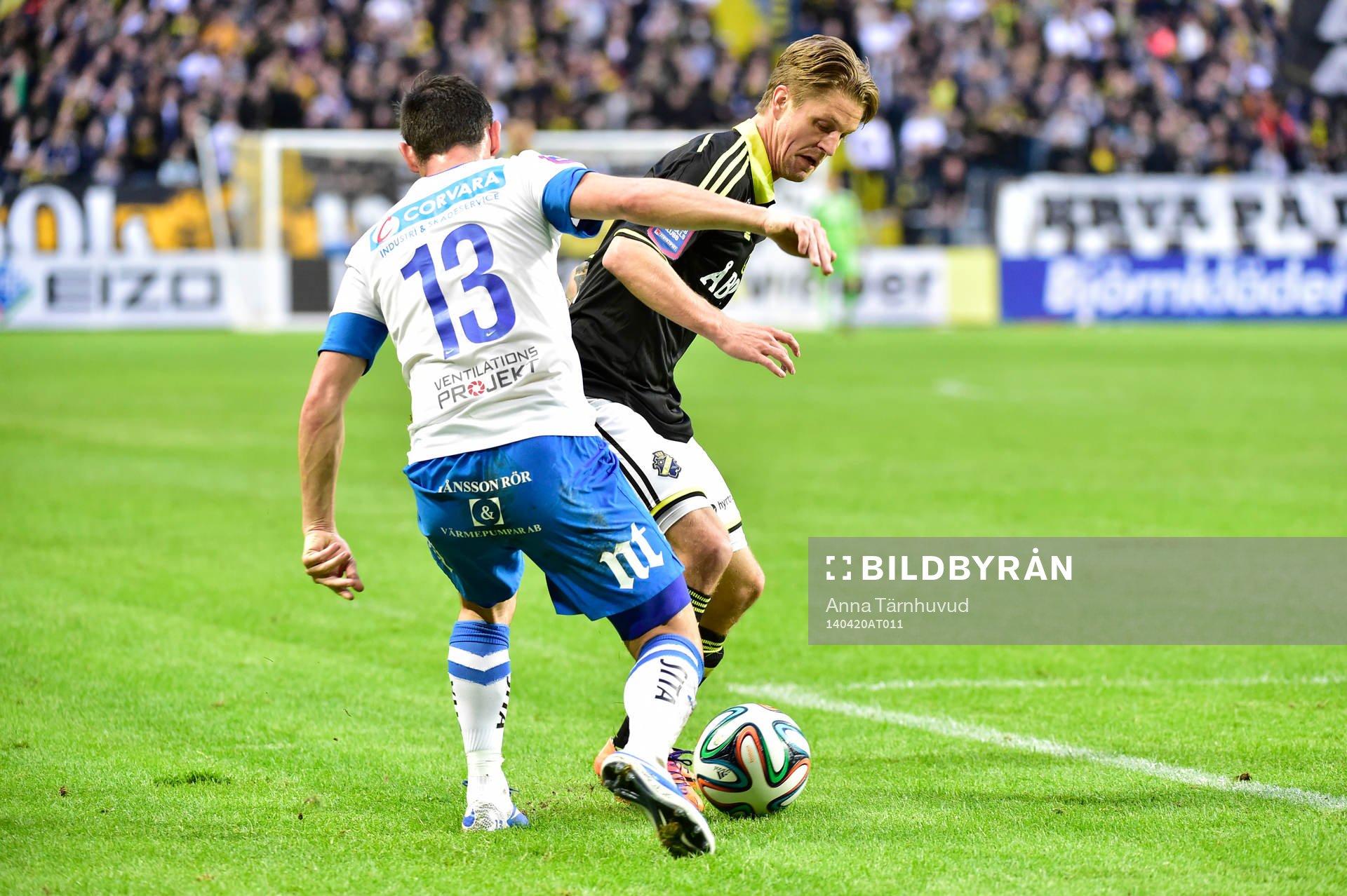 s Martin Lorentzson och Norrköpings Nikola Tkalcic