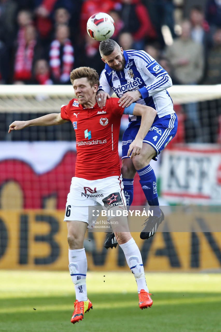 Kalmars Ludvig Öhman och IFK Göteborgs Kjetil Waehler