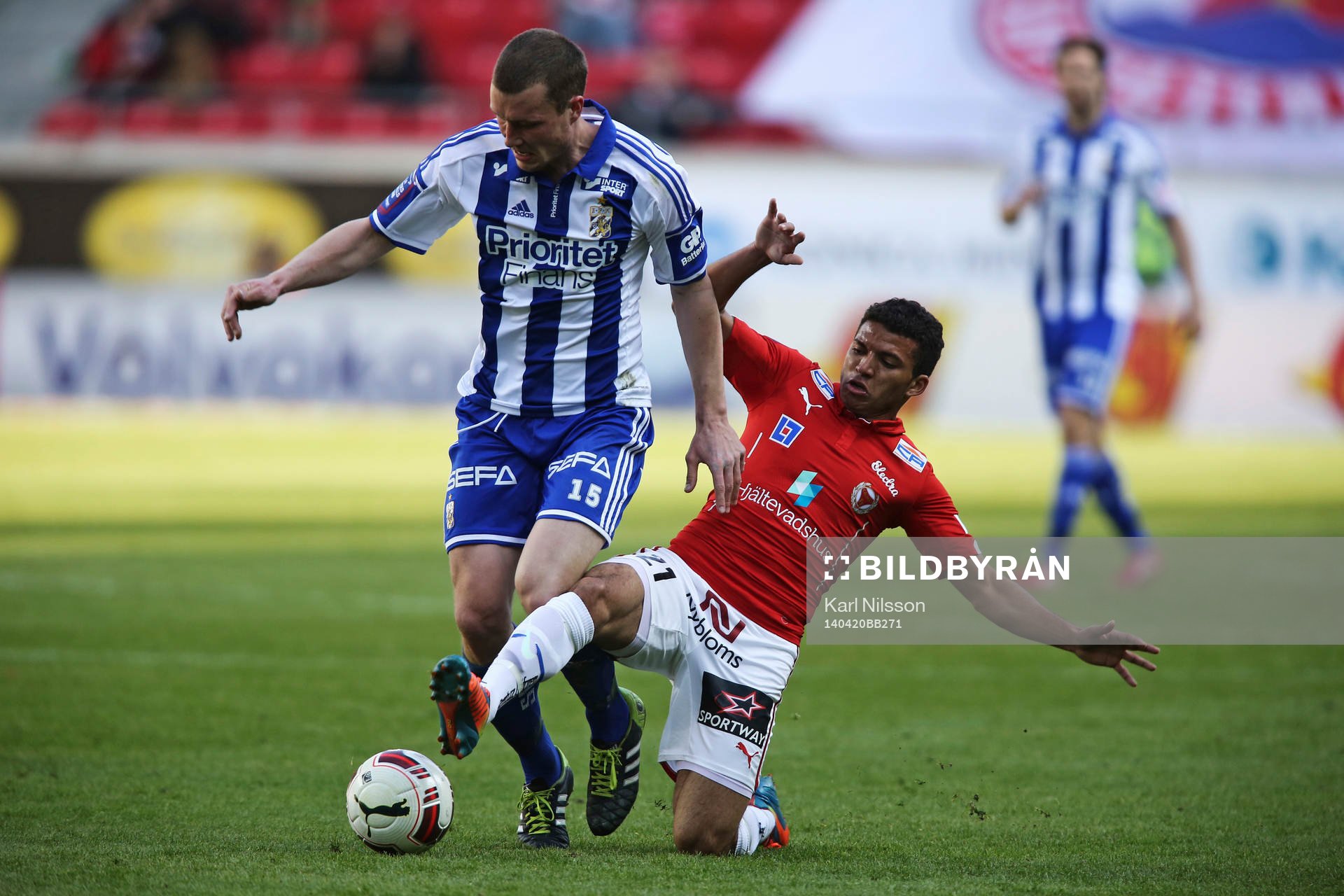 IFK Göteborgs Jakob Johansson och Kalmars Ismael Silva Lima