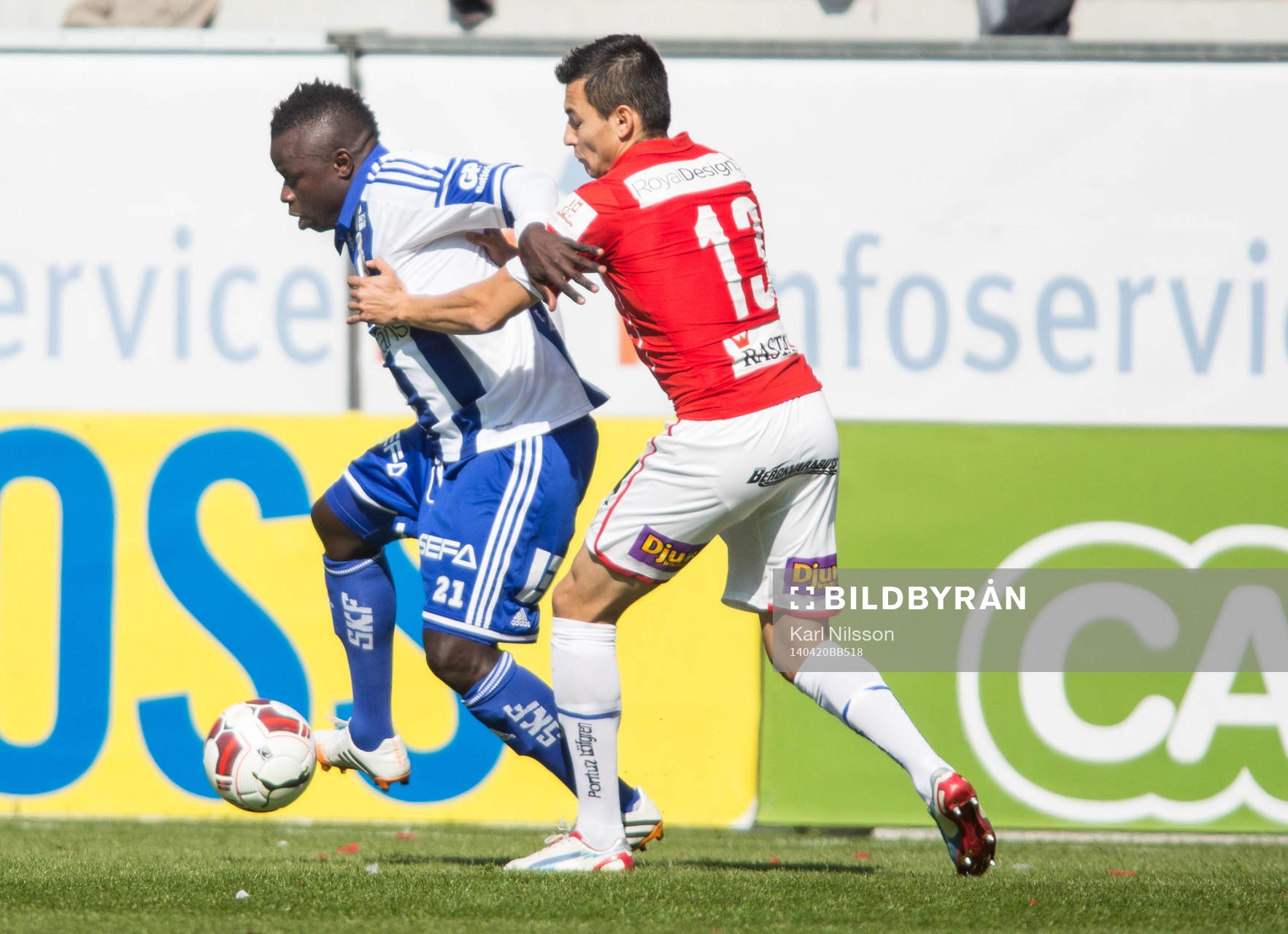 IFK Göteborgs Malick Mané och Kalmars Emin Nouri
