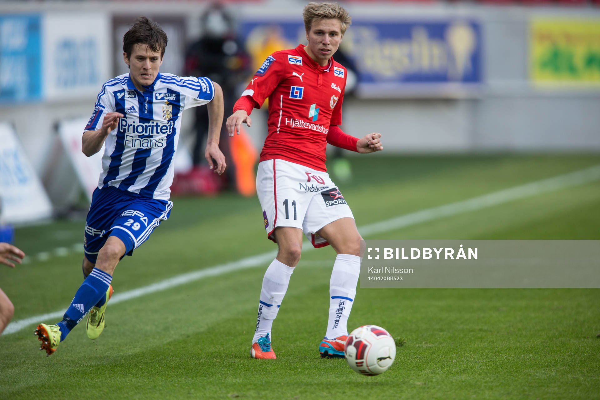 IFK Göteborgs Lasse Vibe och Kalmars Jonathan Ring