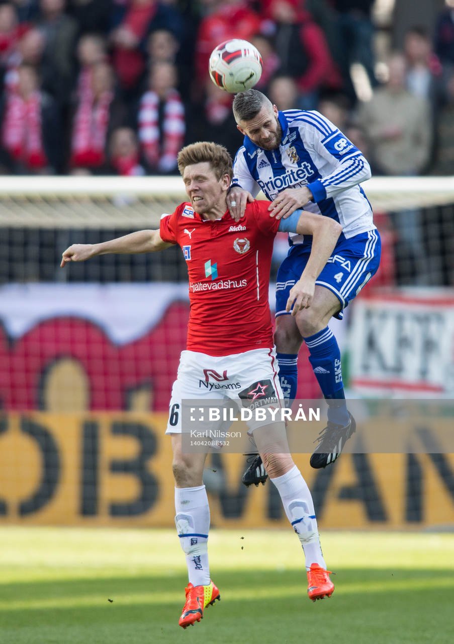 Kalmars David Elm och IFK Göteborgs Kjetil Waehler