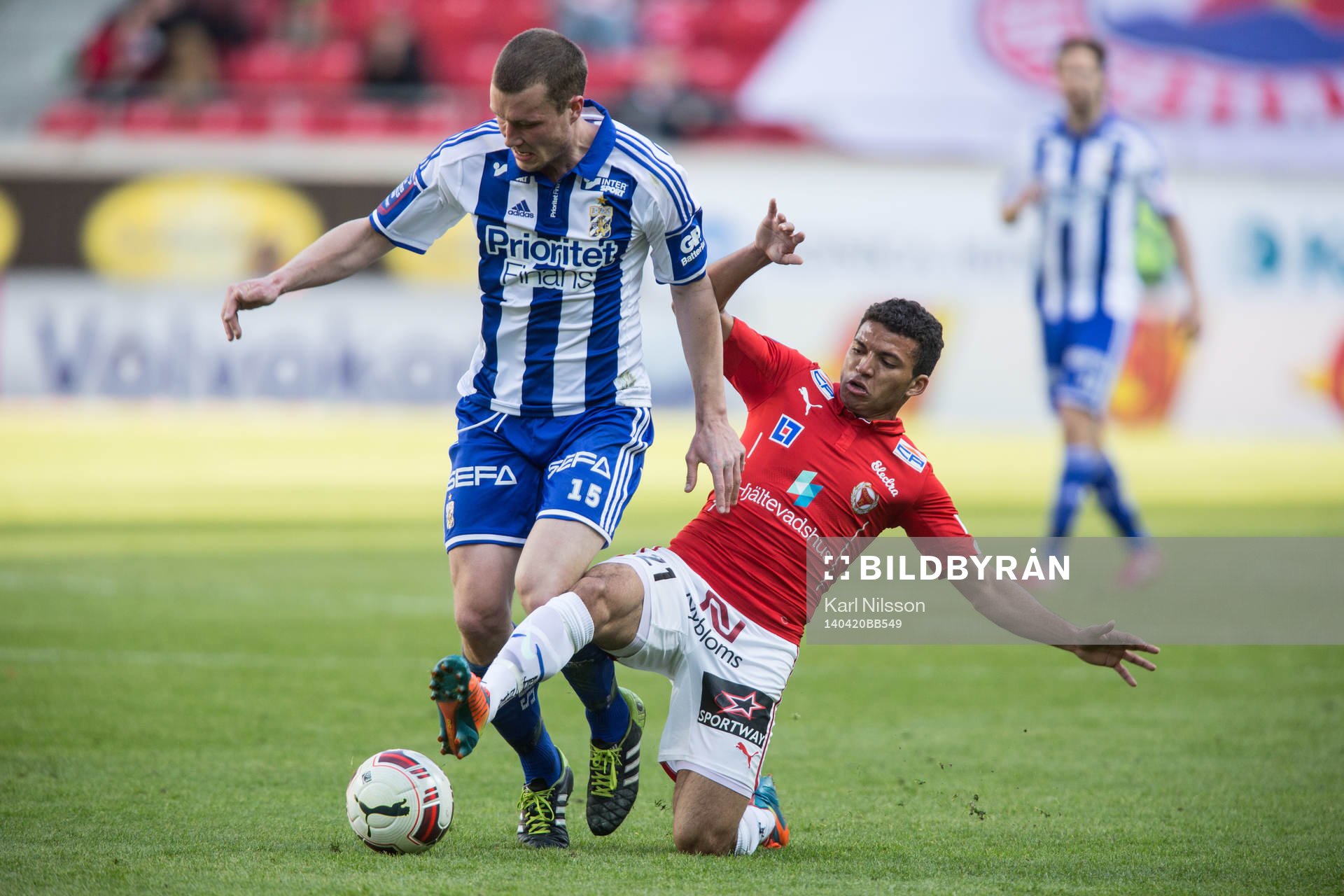 IFK Göteborgs Jakob Johansson och Kalmars Ismael Silva Lima