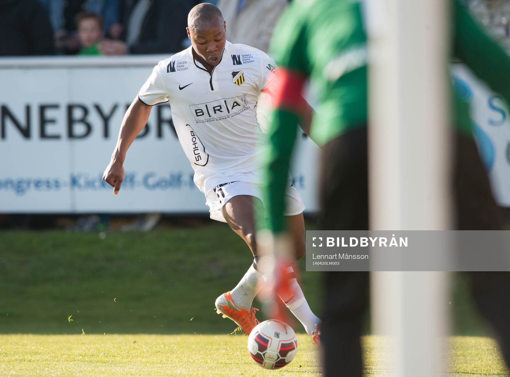 Häckens Carlos Strandberg  i matchen i allsvenskan mellan
