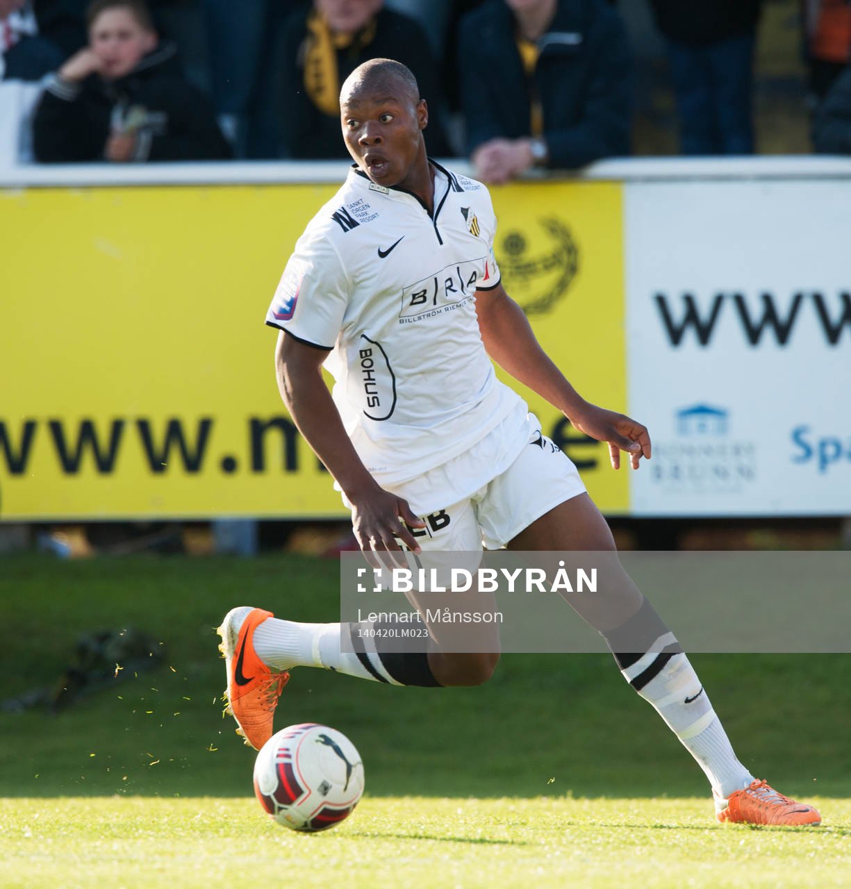 Häckens Carlos Strandberg  i matchen i allsvenskan mellan