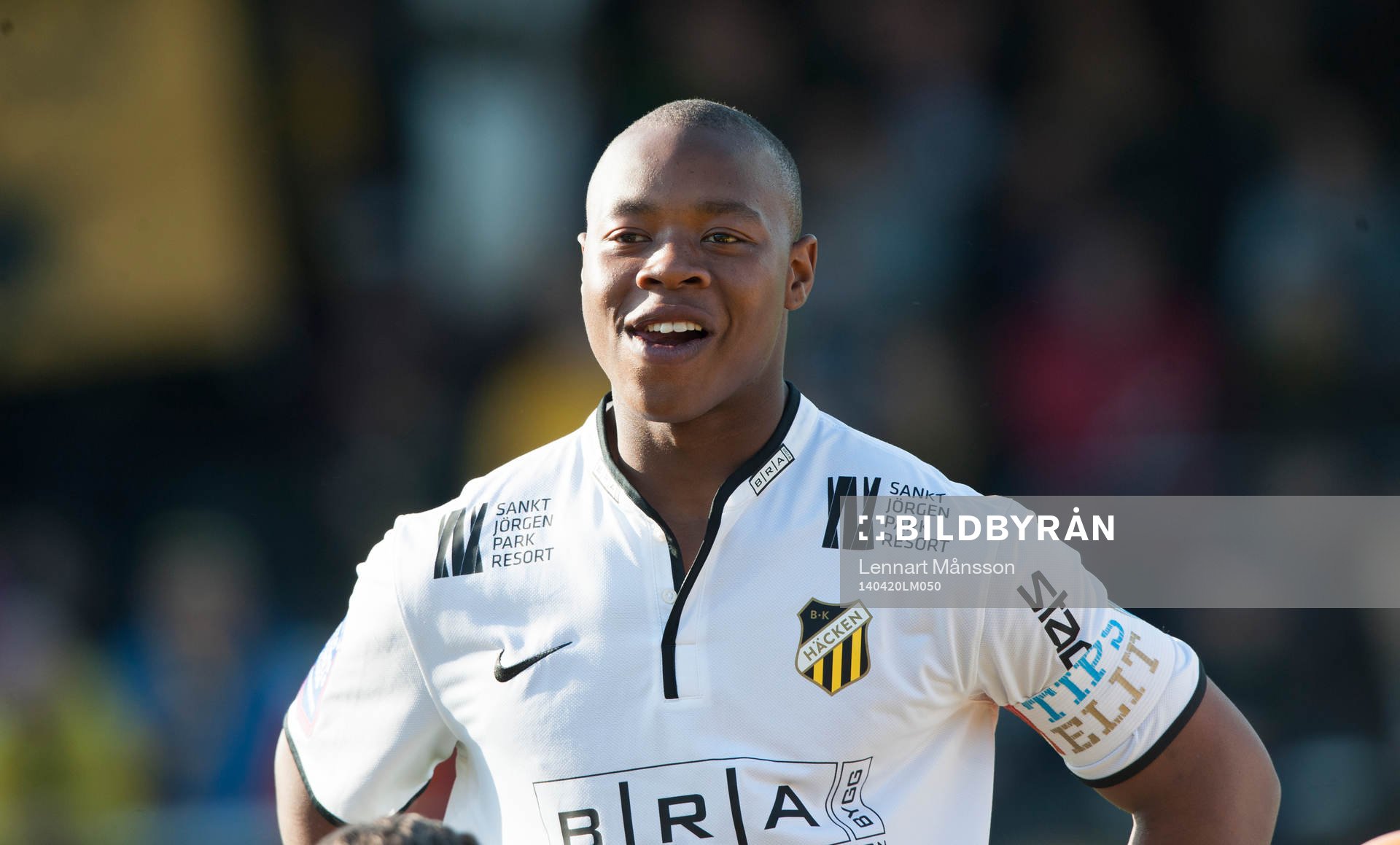 Häckens Carlos Strandberg i matchen i allsvenskan mellan