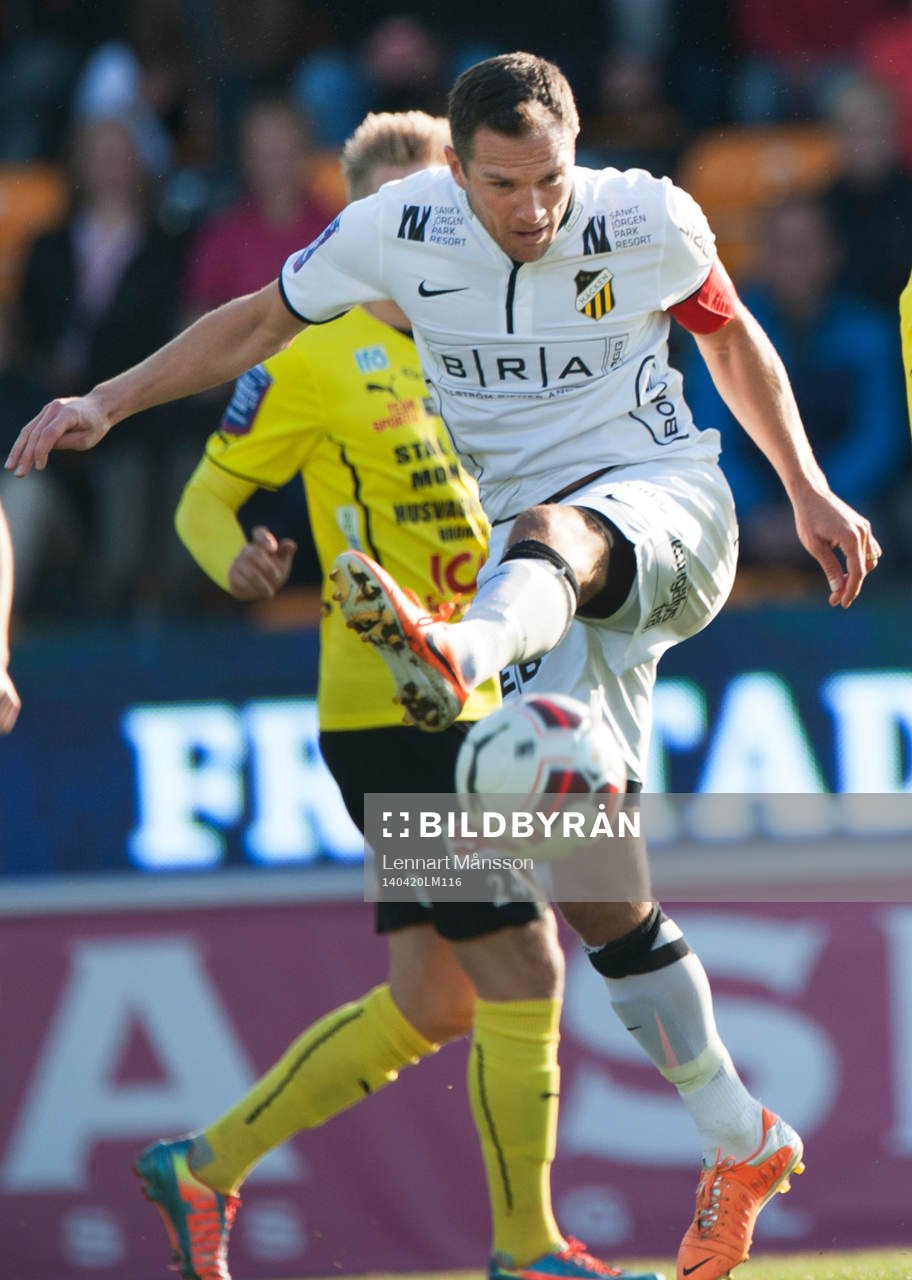 Häckens Martin Ericsson  i matchen i allsvenskan mellan