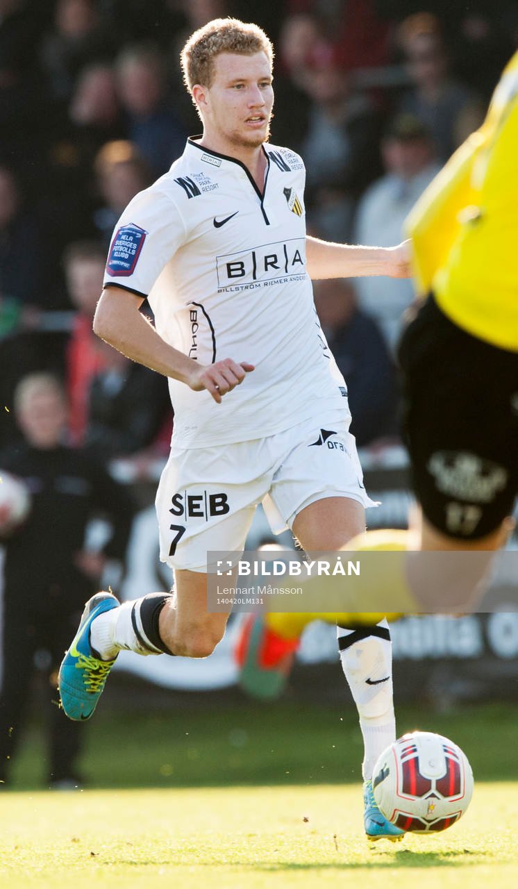 Häckens Simon Gustafson i matchen i allsvenskan mellan