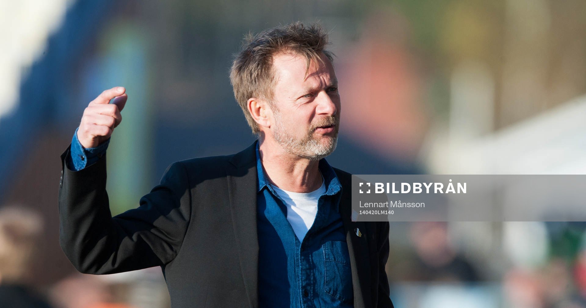 Häckens tränare Peter Gerhardsson i matchen i allsvenskan