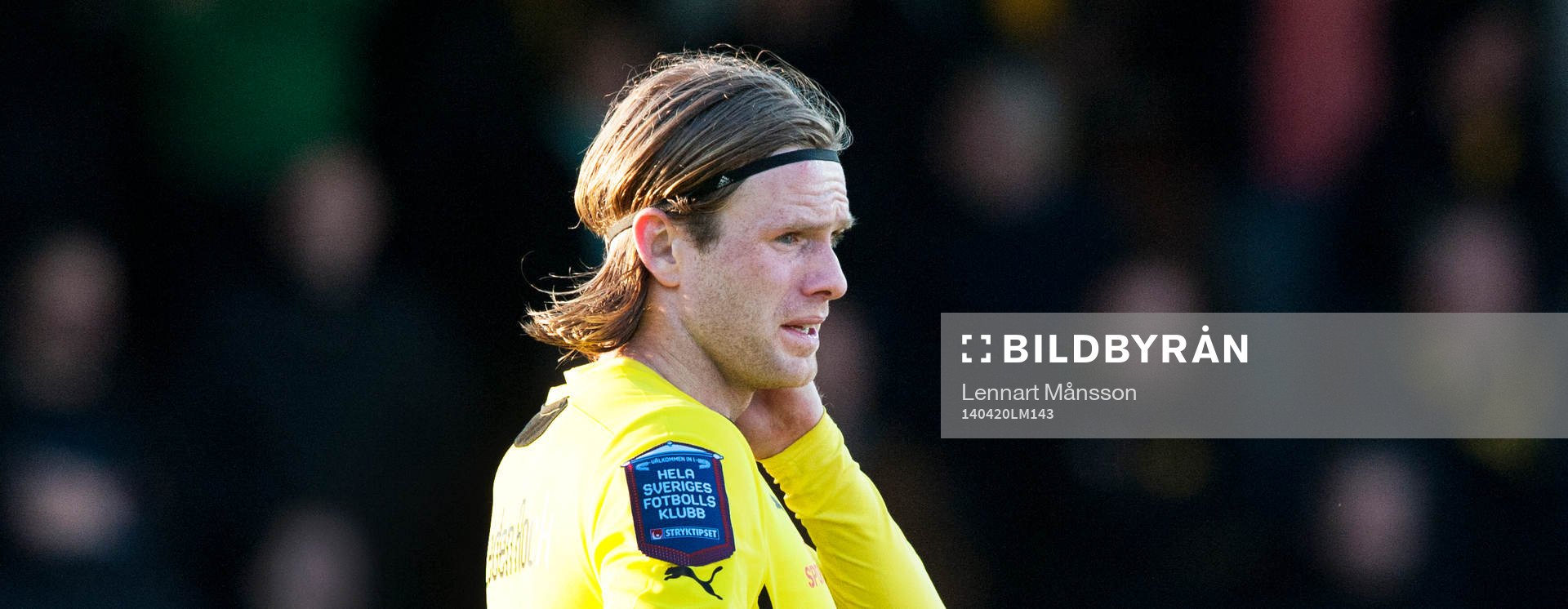 Mjällbys Gudmann Thorisson i matchen i allsvenskan mellan