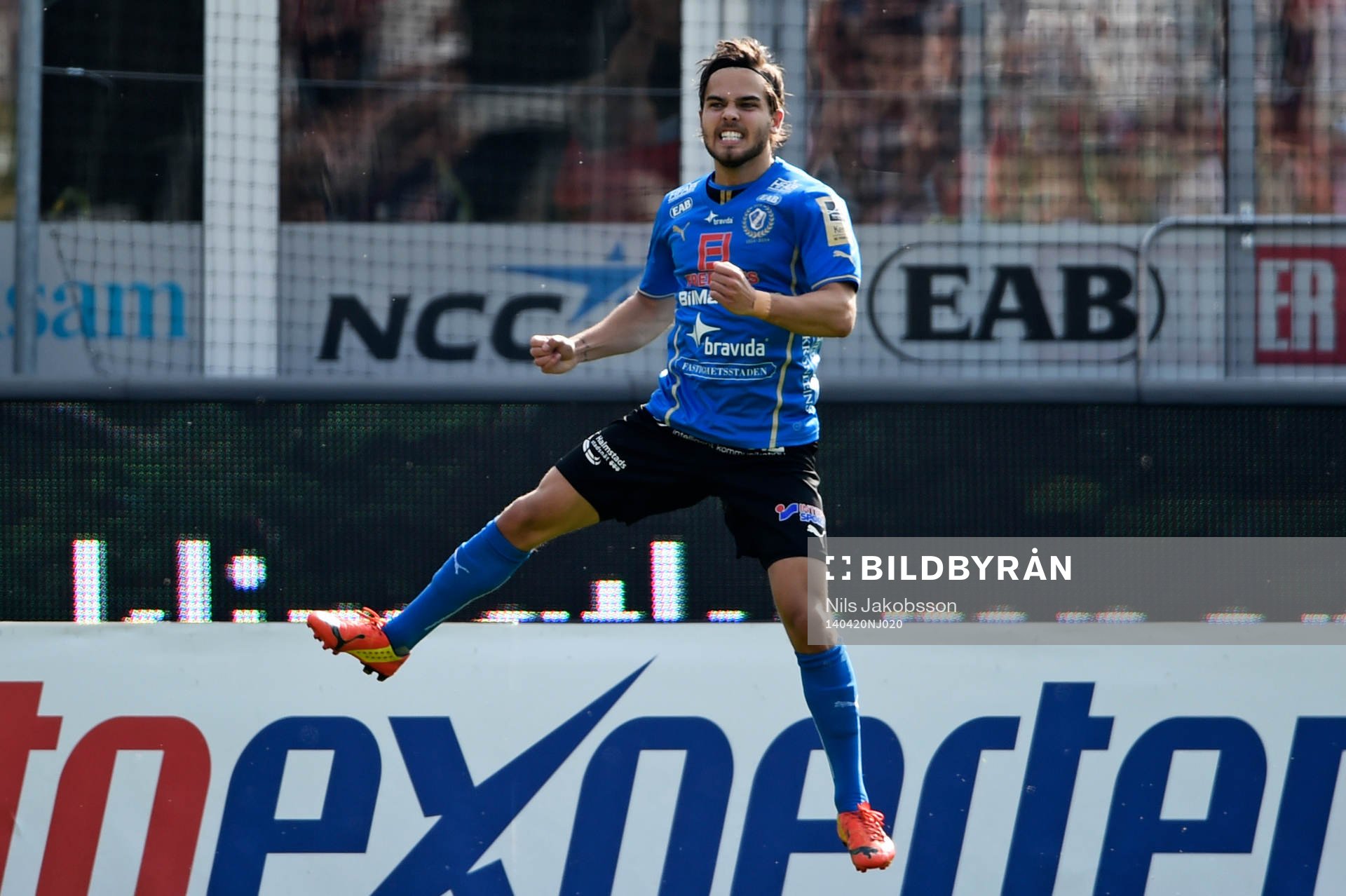 Halmstads Kristinn Steindorsson jublar