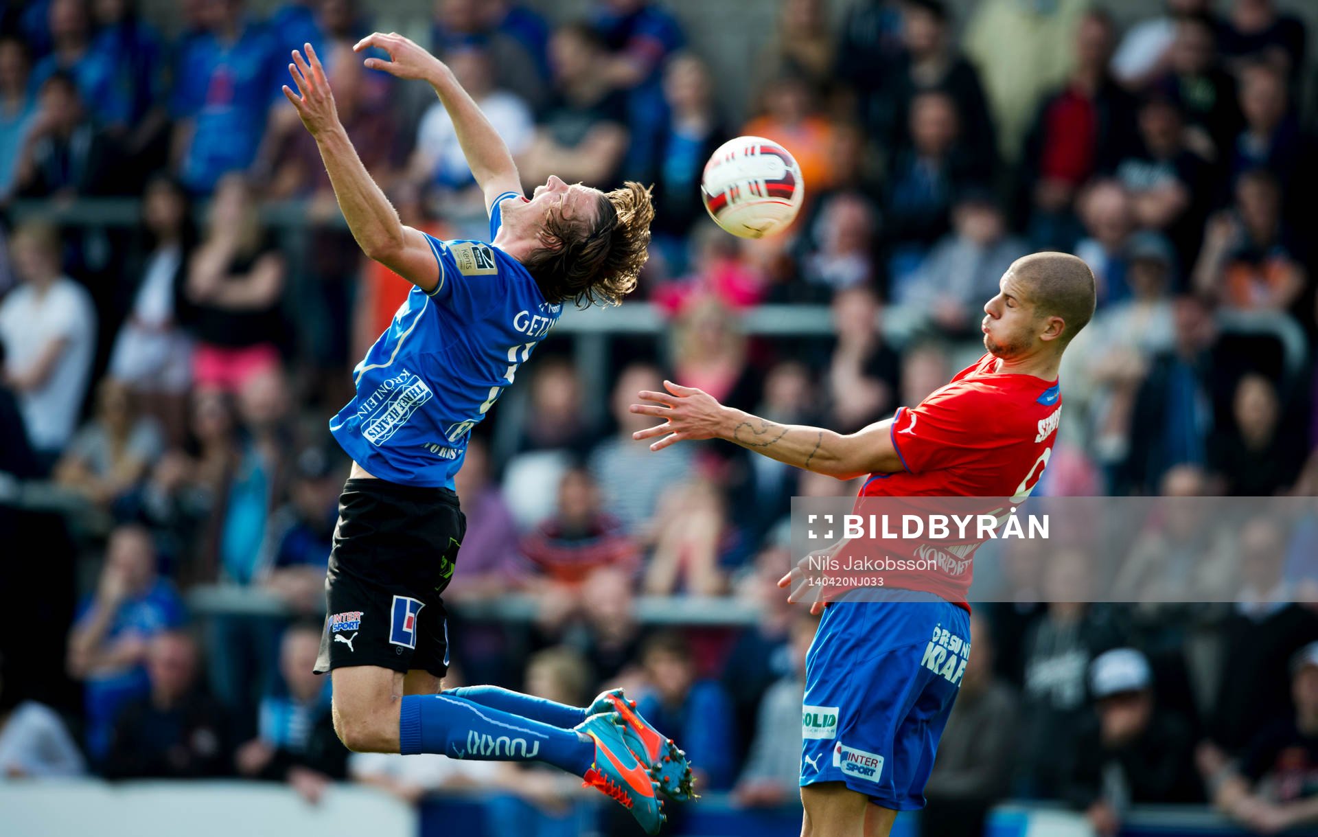 Halmstads Fredrik Liverstam och Helsingborgs Robin Simovic