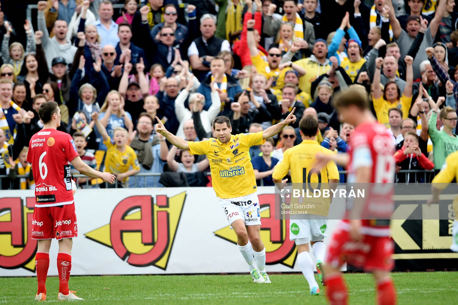 Falkenbergs Stefan Rodevåg firar