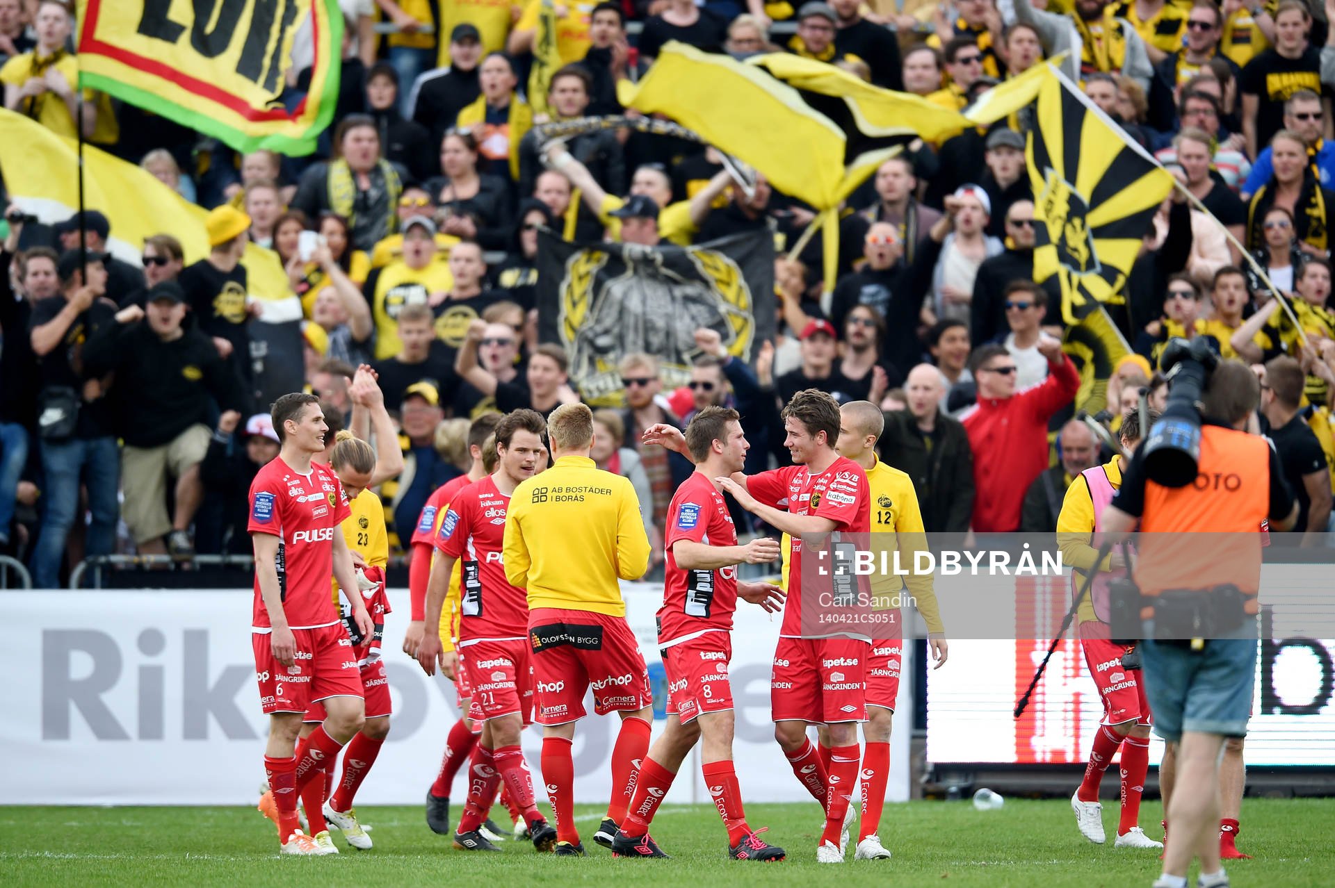 Elfsborgs spelare firar segern