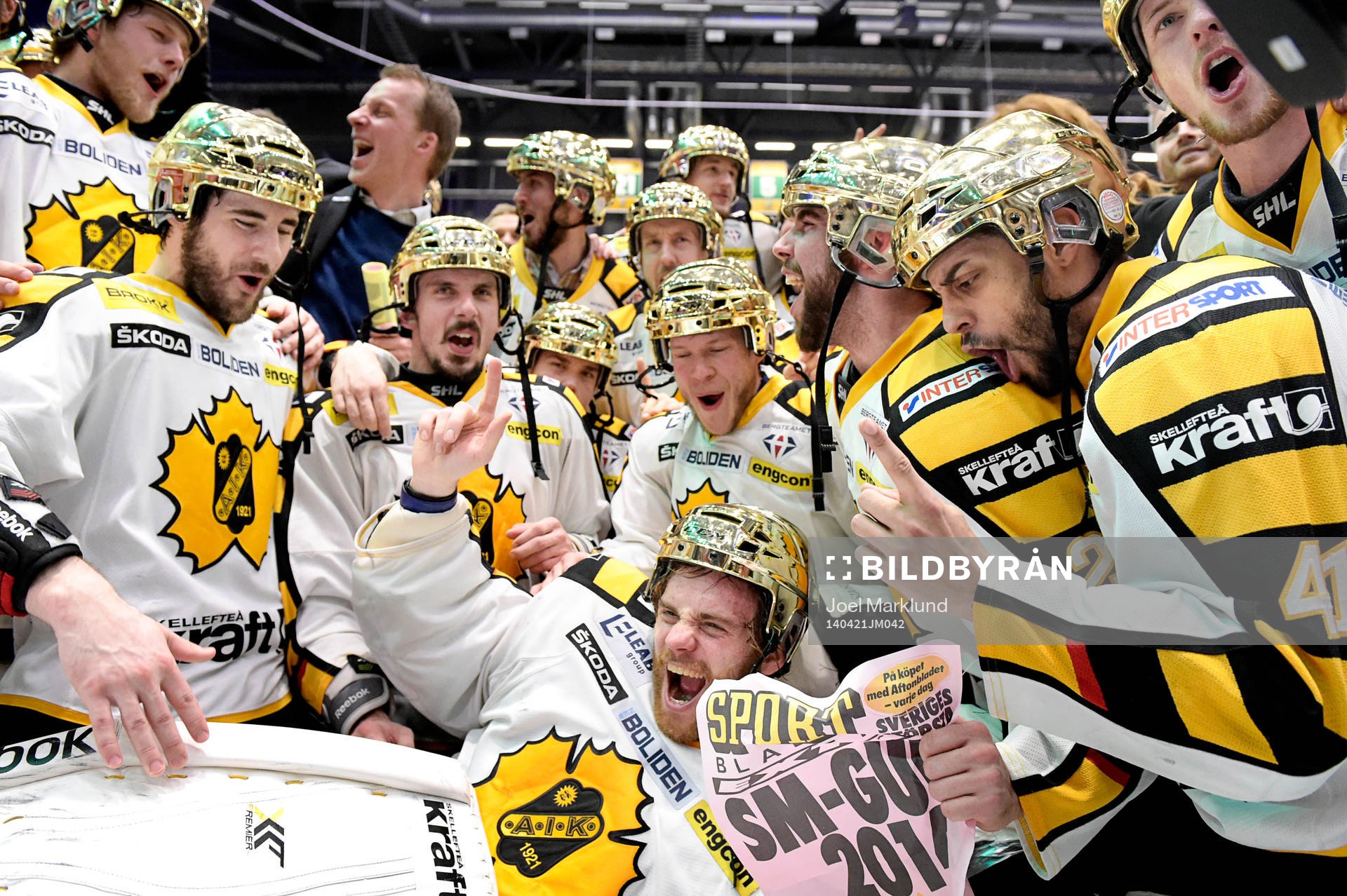Skellefteås spelare jublar