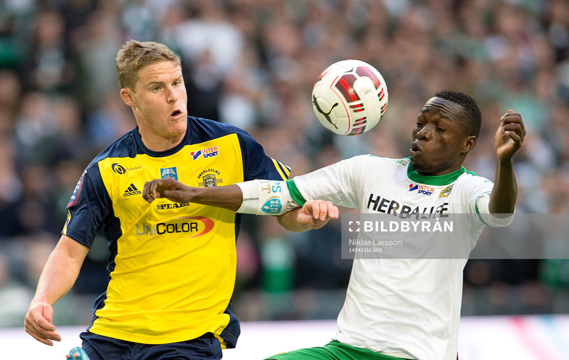 Ängelholms Eric Pothast  och Hammarbys Amadaiya Rennie