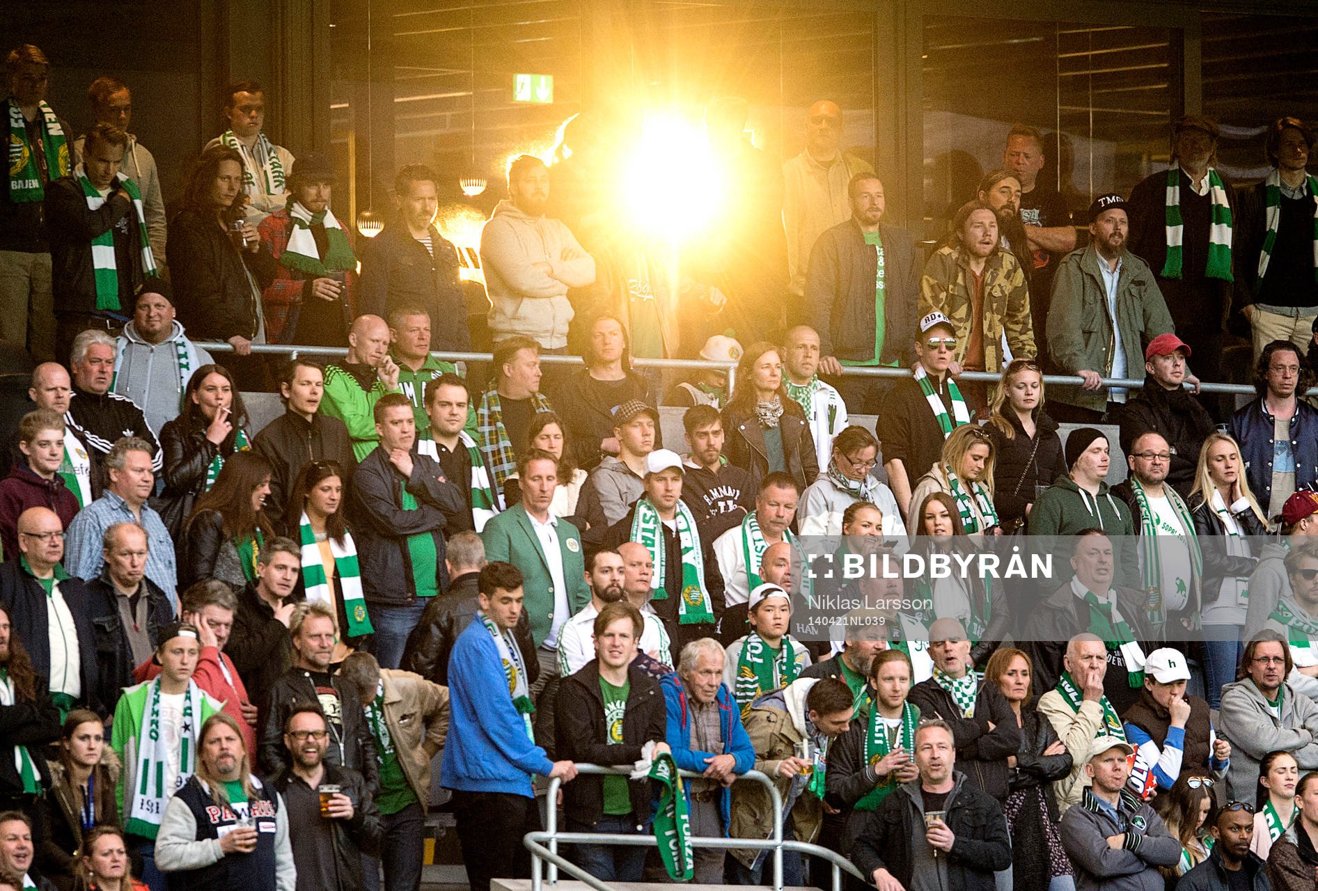 under fotbollsmatchen i Superettan mellan Hammarby och