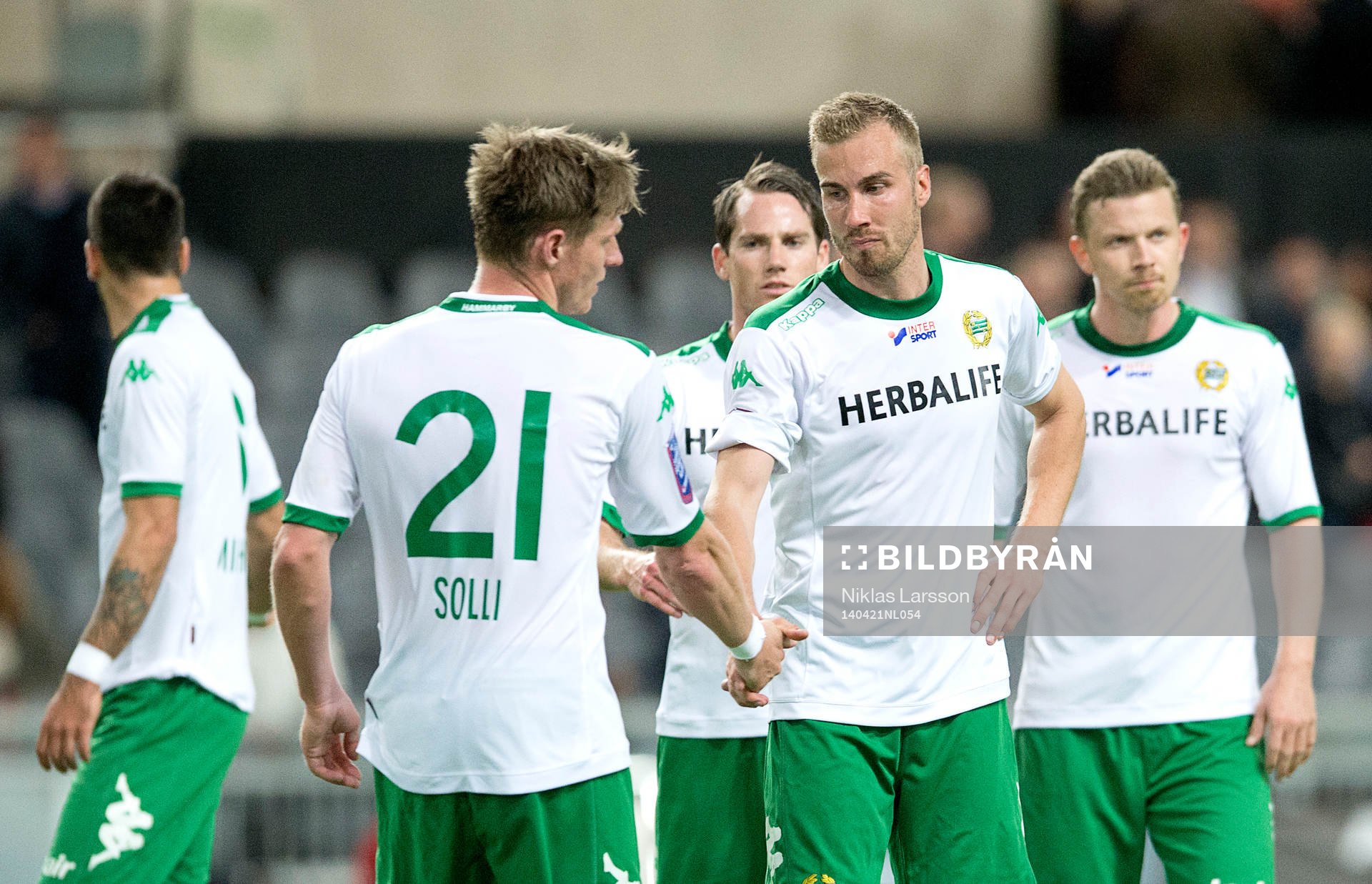 Hammarbys Daniel Theorin och Jan Gunnar Solli deppar