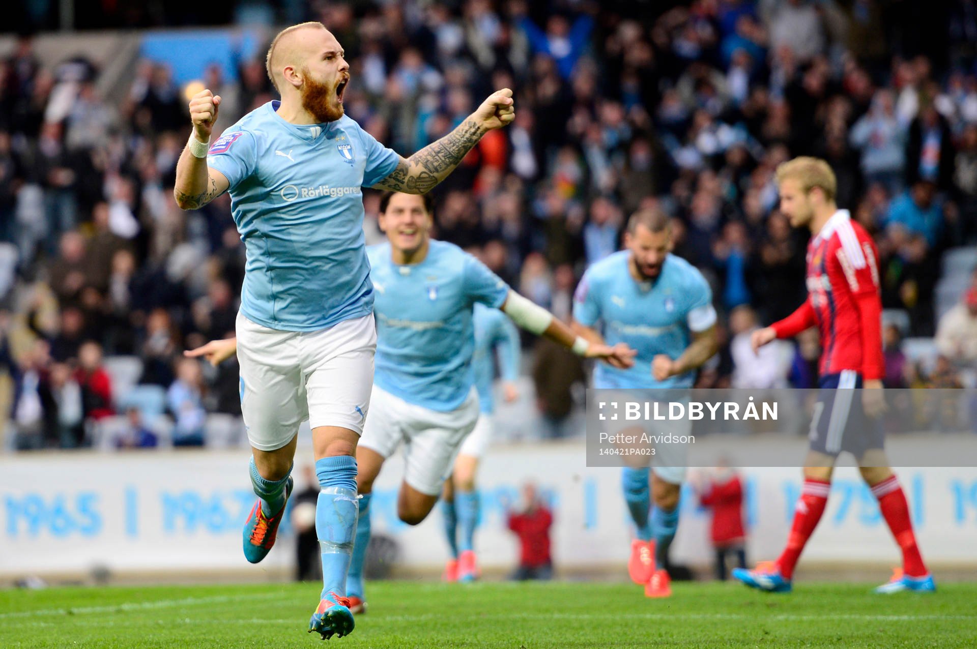 Malmö FFs Magnus Eriksson jublar
