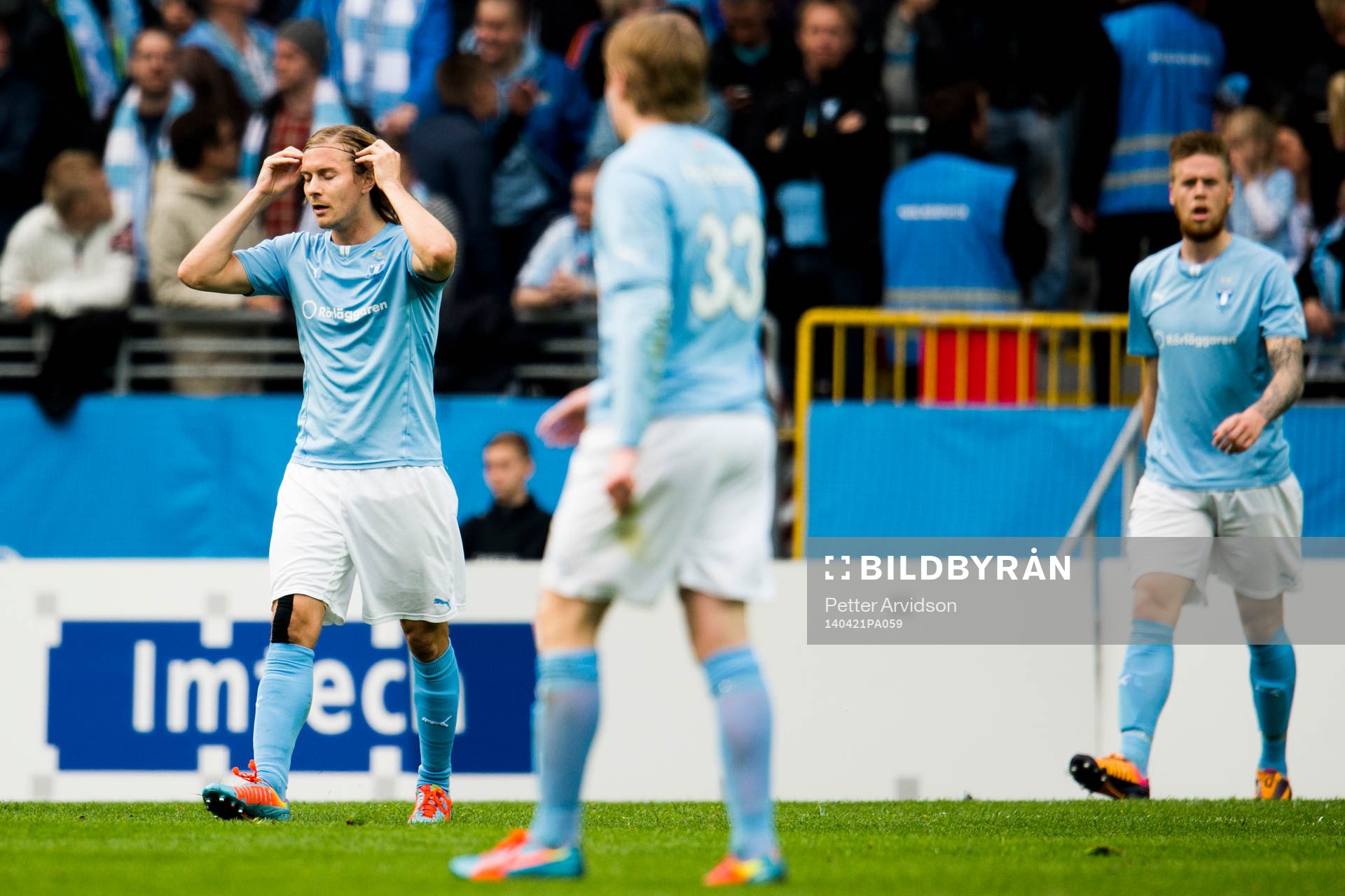 Malmö FFs Markus Halsti och Pontus Jansson deppar