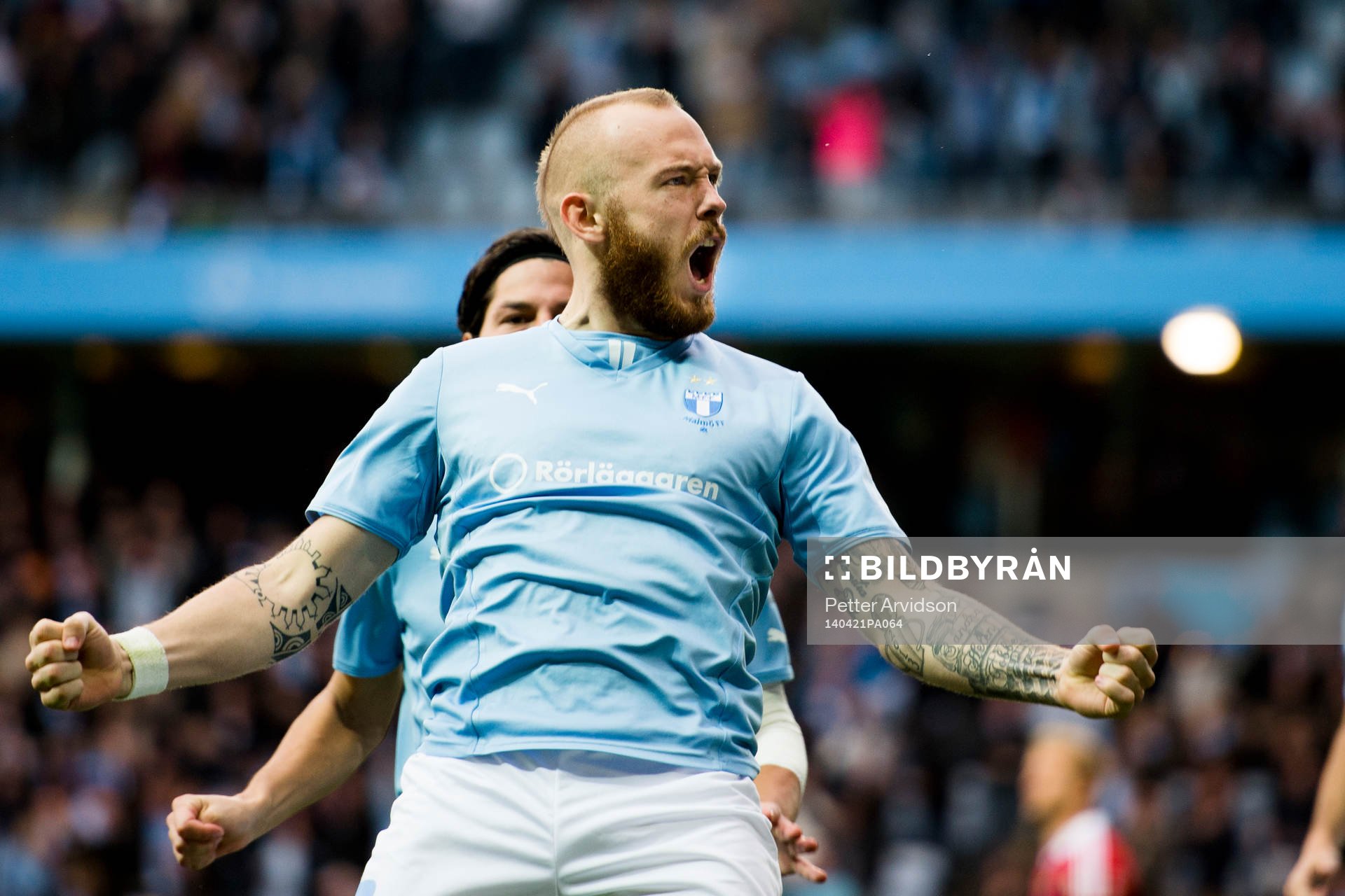 Malmö FFs Magnus Eriksson jublar