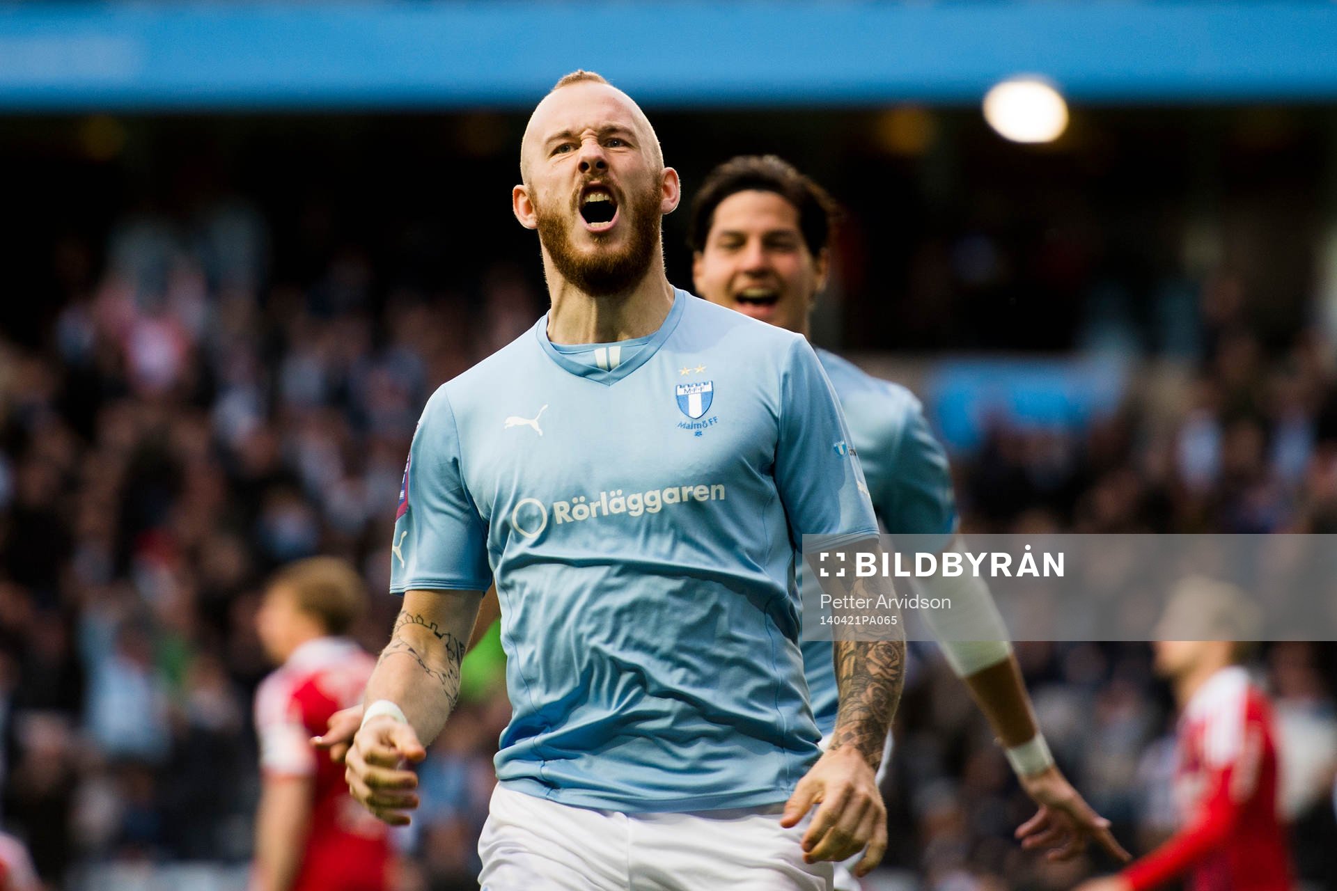 Malmö FFs Magnus Eriksson jublar