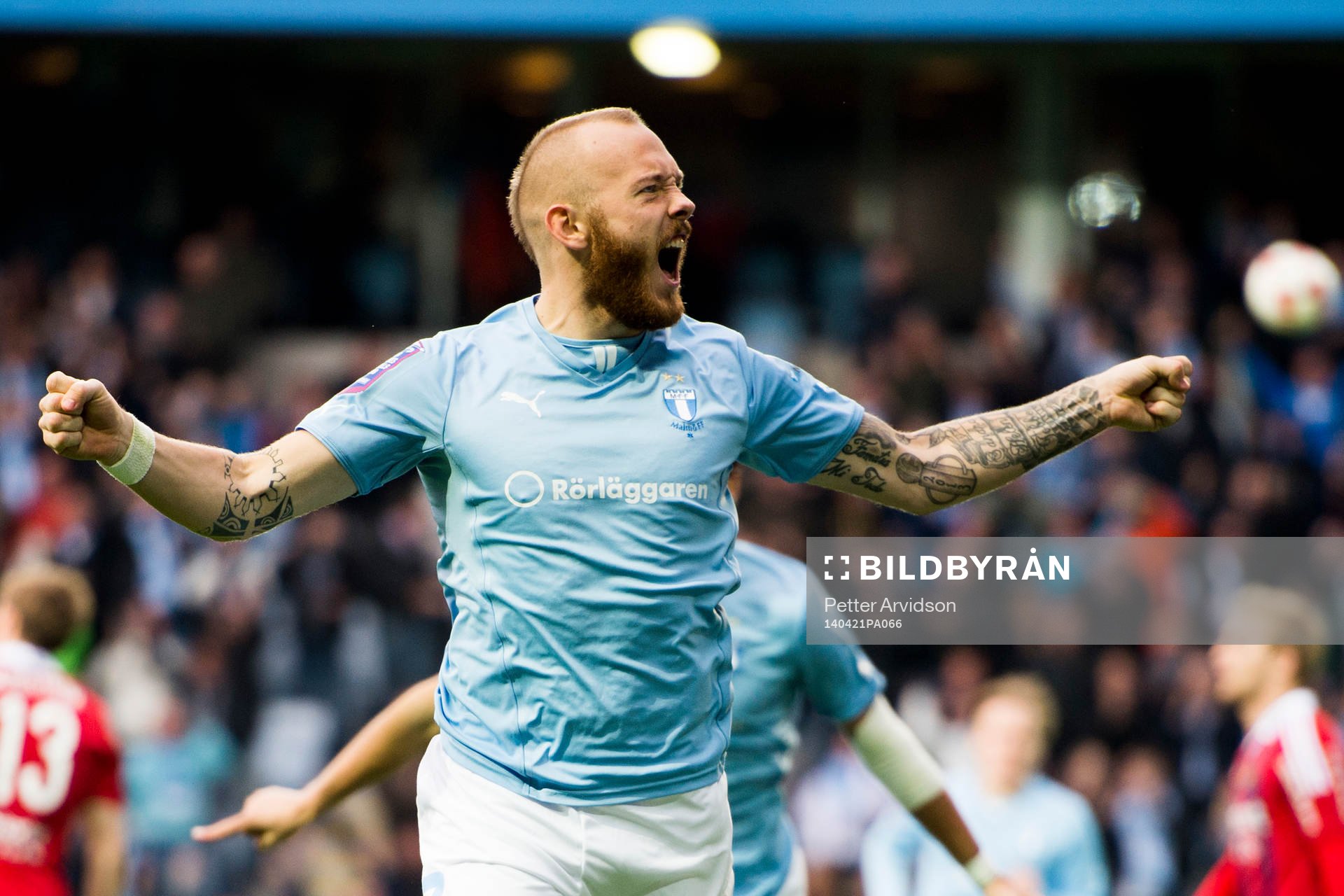 Malmö FFs Magnus Eriksson jublar