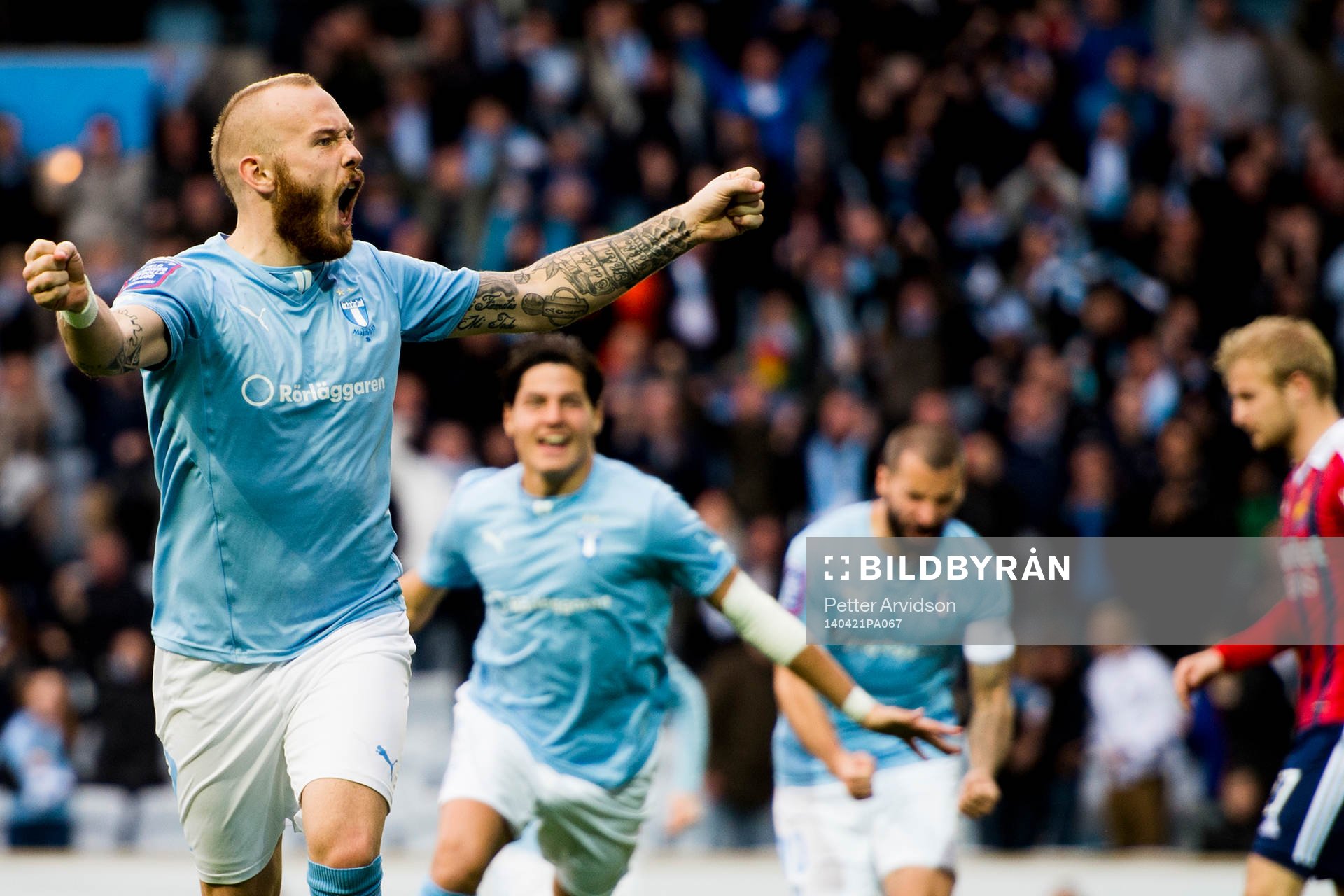 Malmö FFs Magnus Eriksson jublar