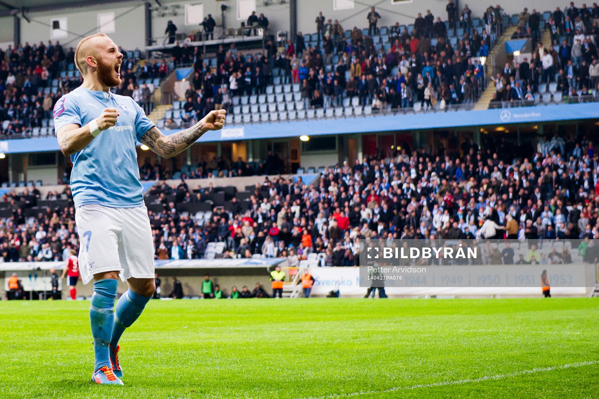 Malmö FFs Magnus Eriksson jublar