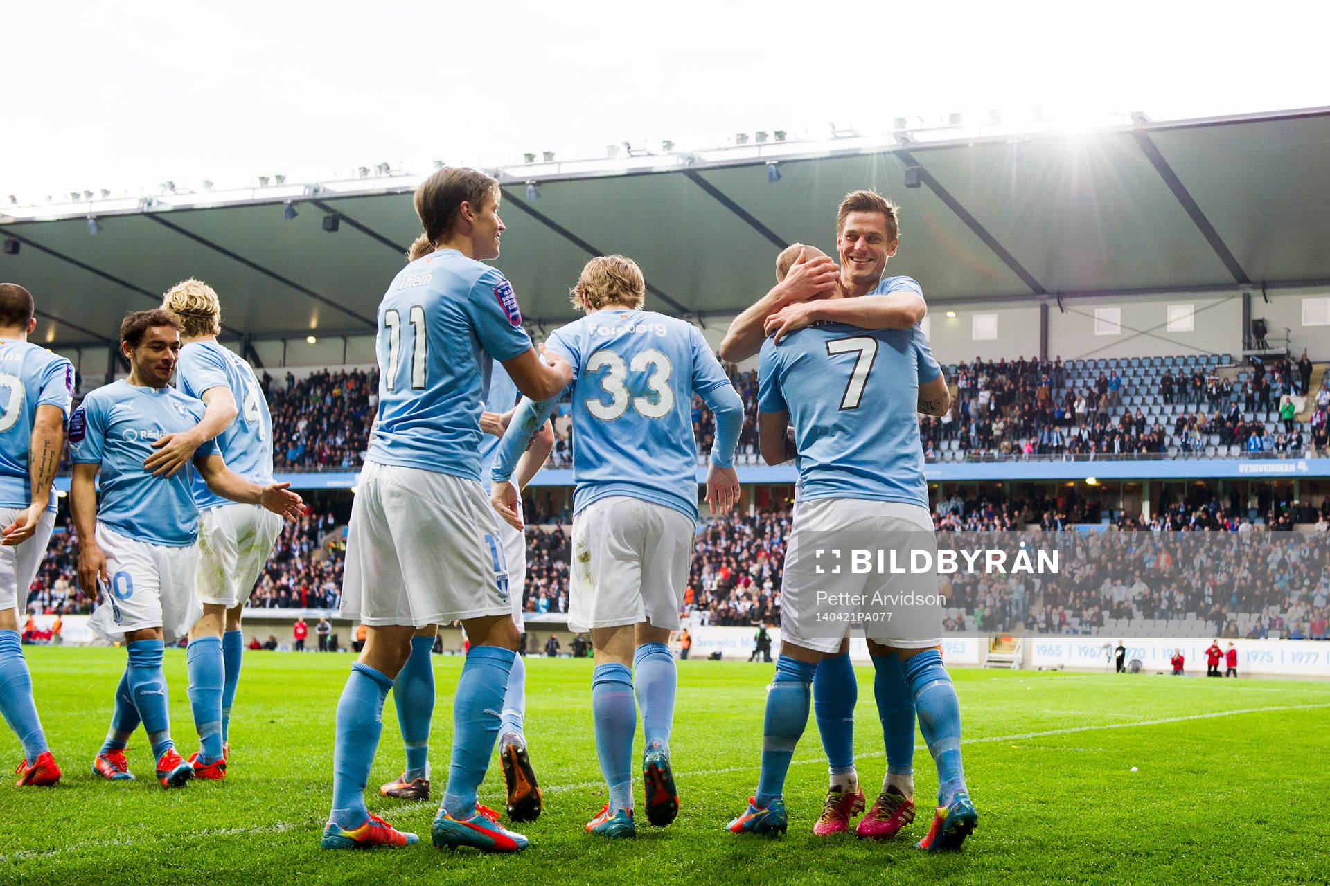 Malmö FFs Markus Rosenberg kramar om Magnus Eriksson
