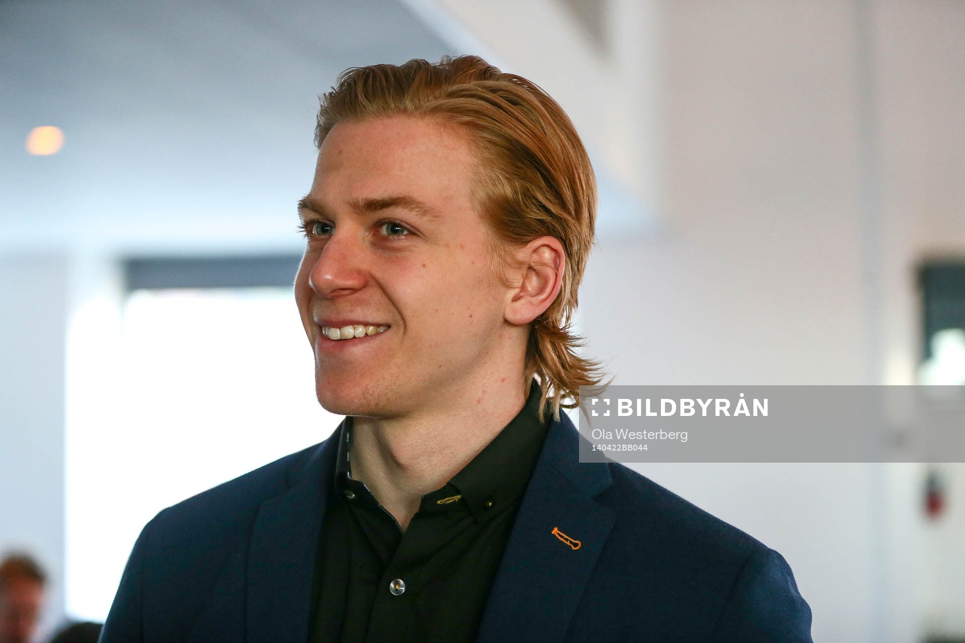 Anton Lindholm från Skellefteås bankett dagen