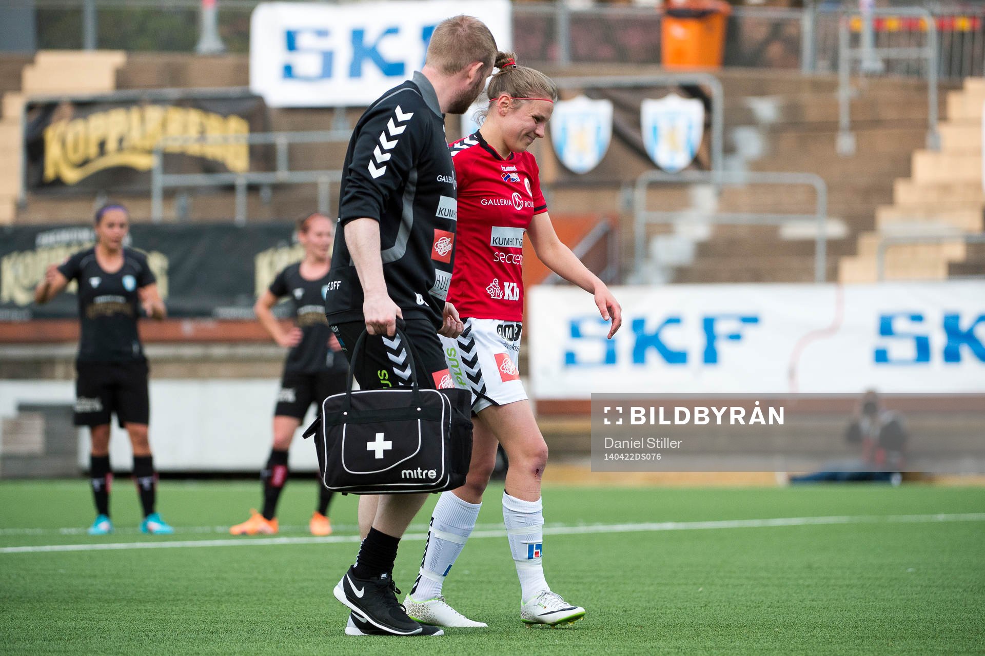 Kristianstads Lorca van de Putte skadar sig och får utgå