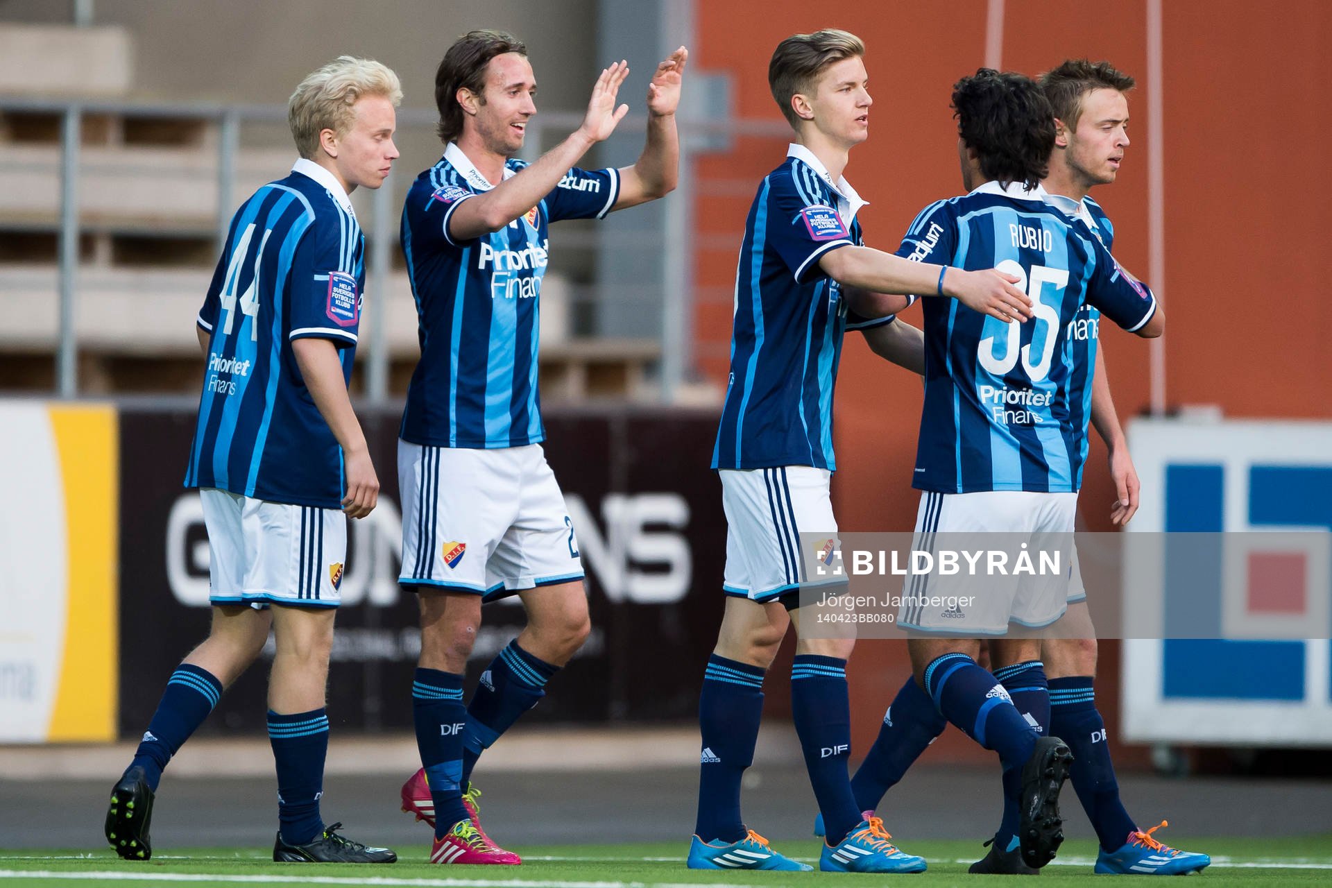 Djurgårdens Philip Hellqvist jublar
