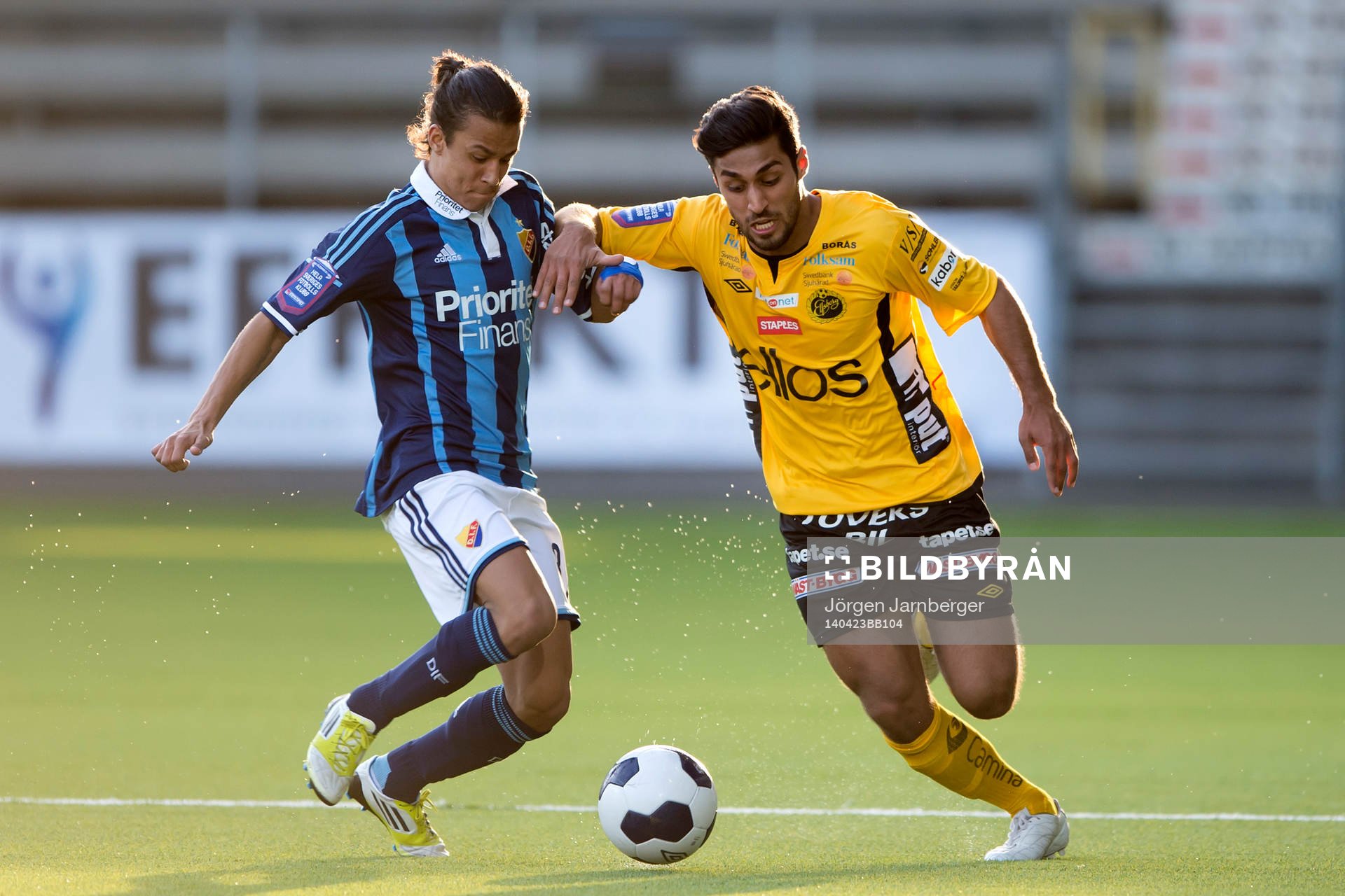 Elfsborgs Arjan Mostafa (h) och Djurgårdens Nikodemus