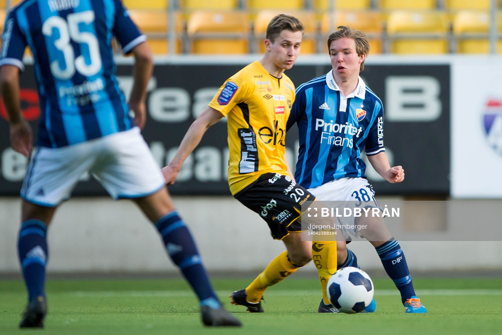 Elfsborgs Adam Lundqvist (v) och Djurgårdens Alexander