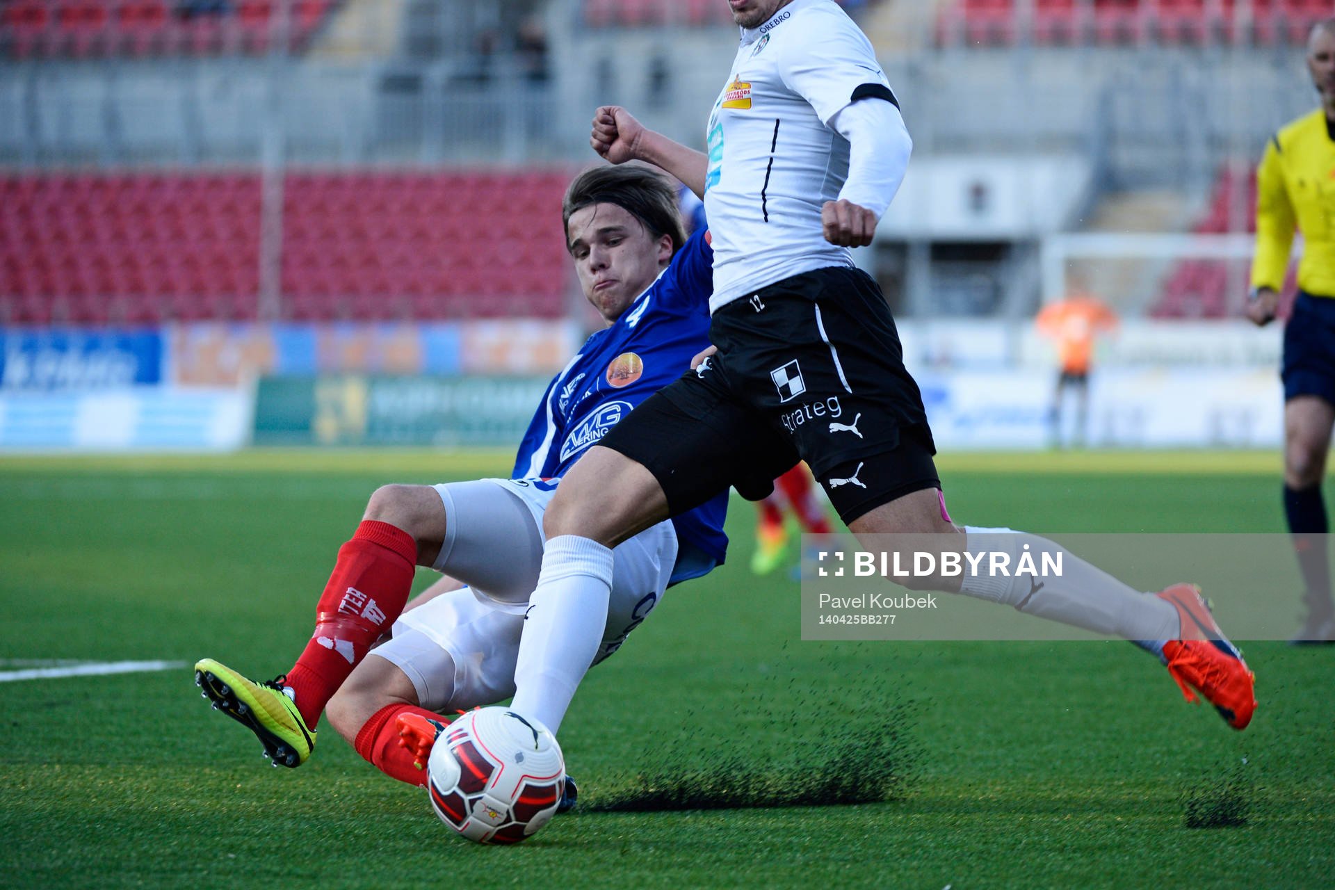under en match i allsvenskan mellan Örebro och Åtvidaberg den 03 april 2012 i Örebro.