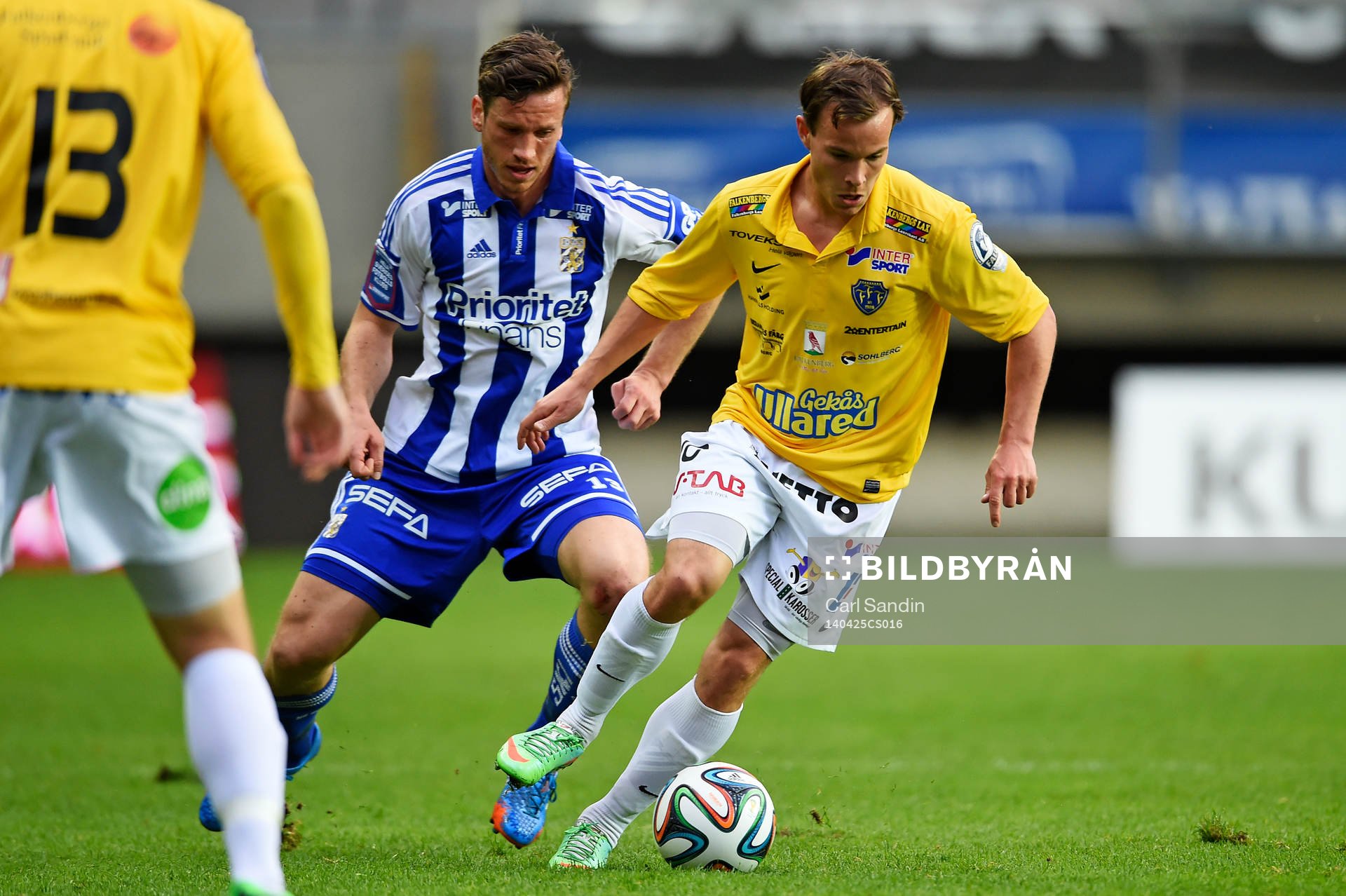 IFK Göteborgs Gustav Svensson och Falkenbergs Anton Wede