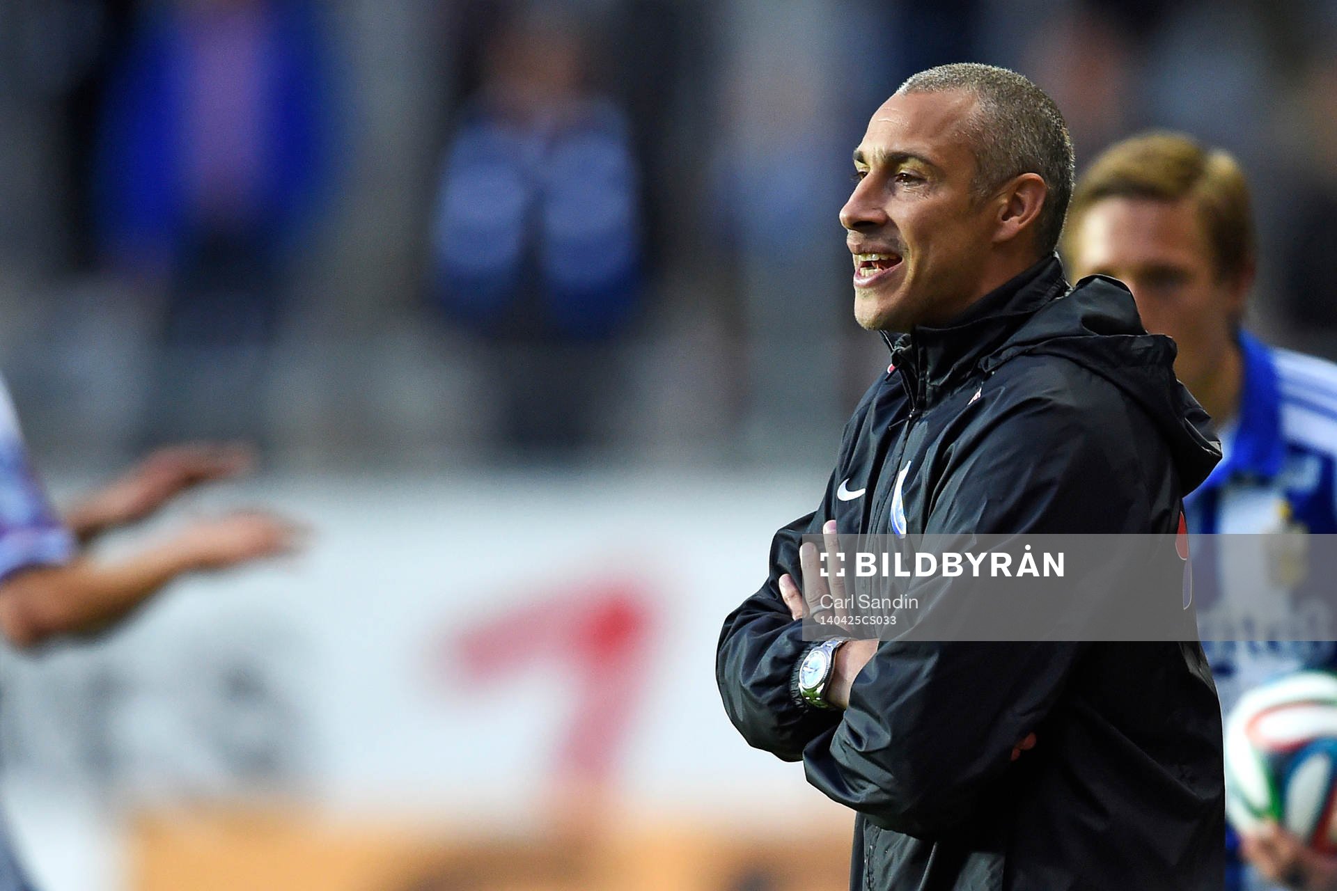 Falkenbergs tränare Henrik Larsson