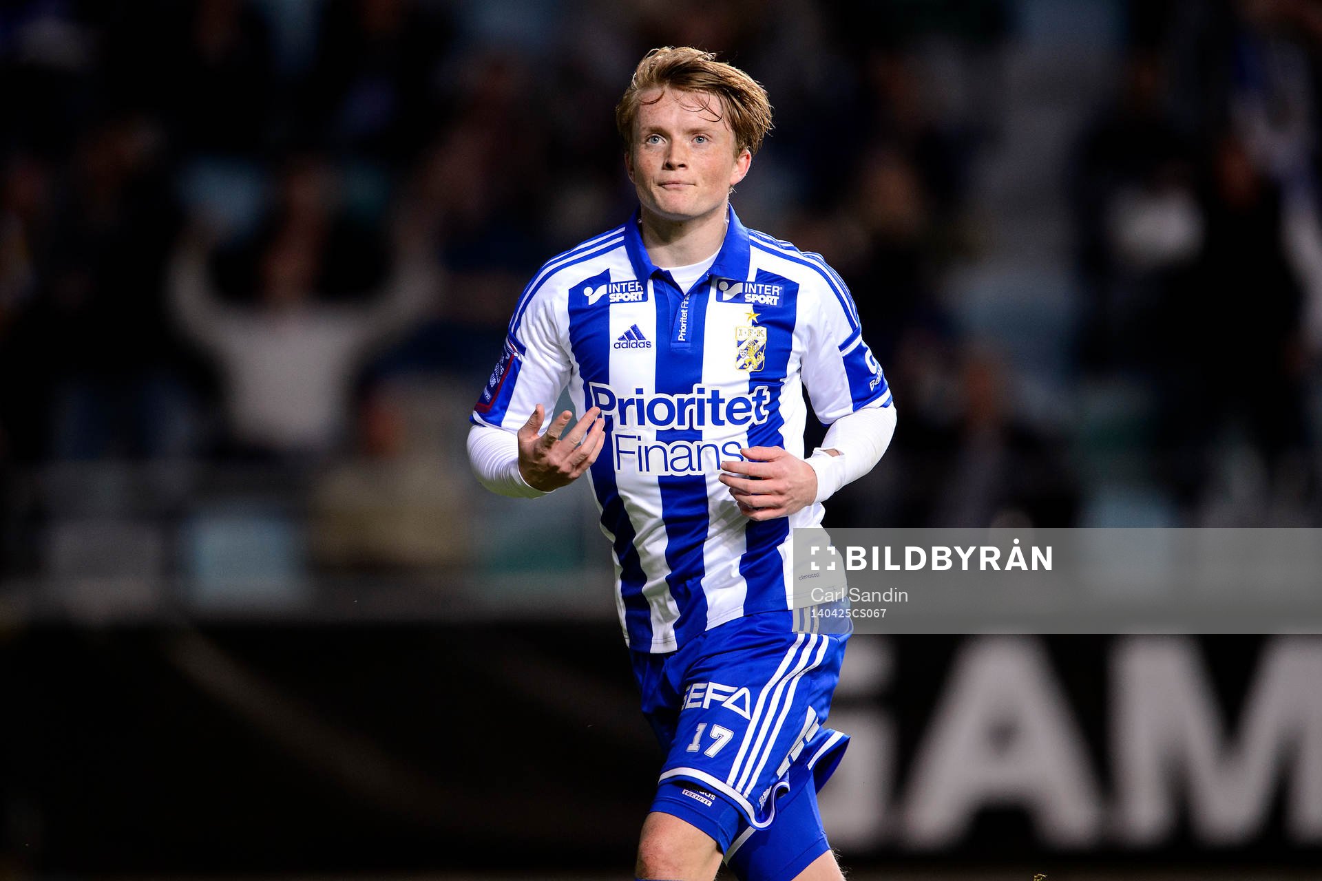 IFK Göteborgs Sam Larsson jublar